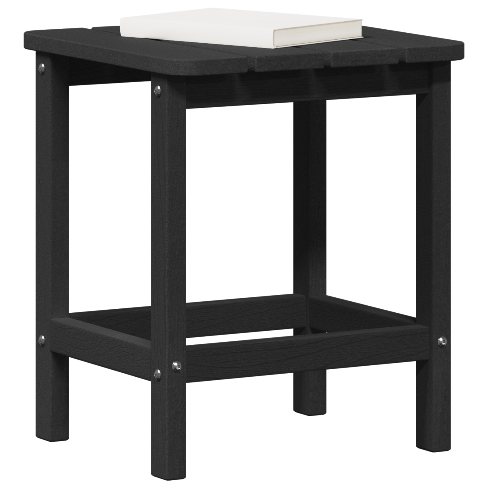 vidaXL Adirondack Bijzettafel Zwart 38x38x45 cm HDPE