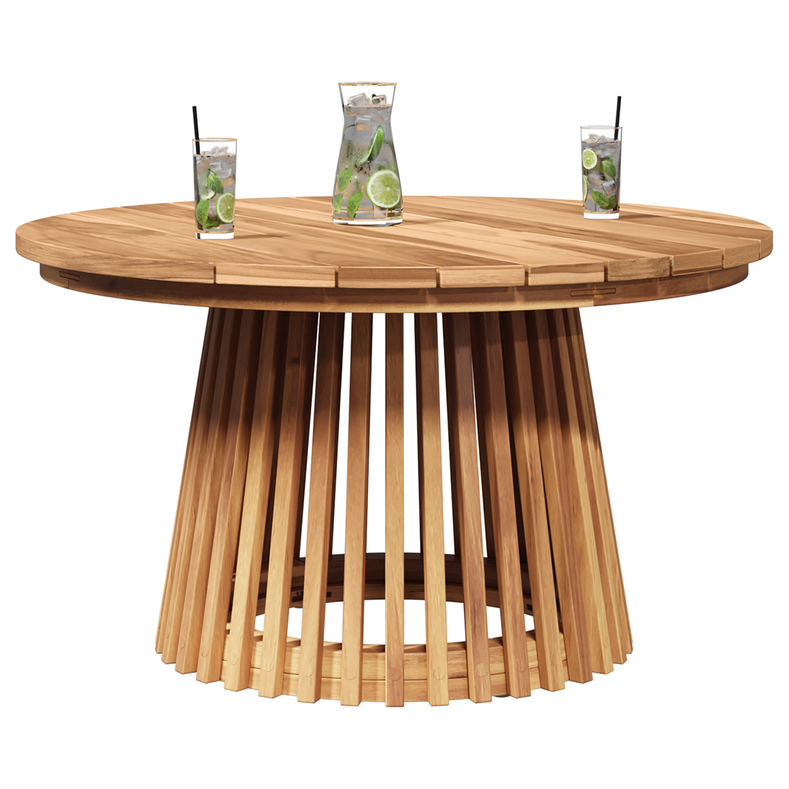 vidaXL Tuin Koffietafel Ø70x40 cm van Massief Teakhout