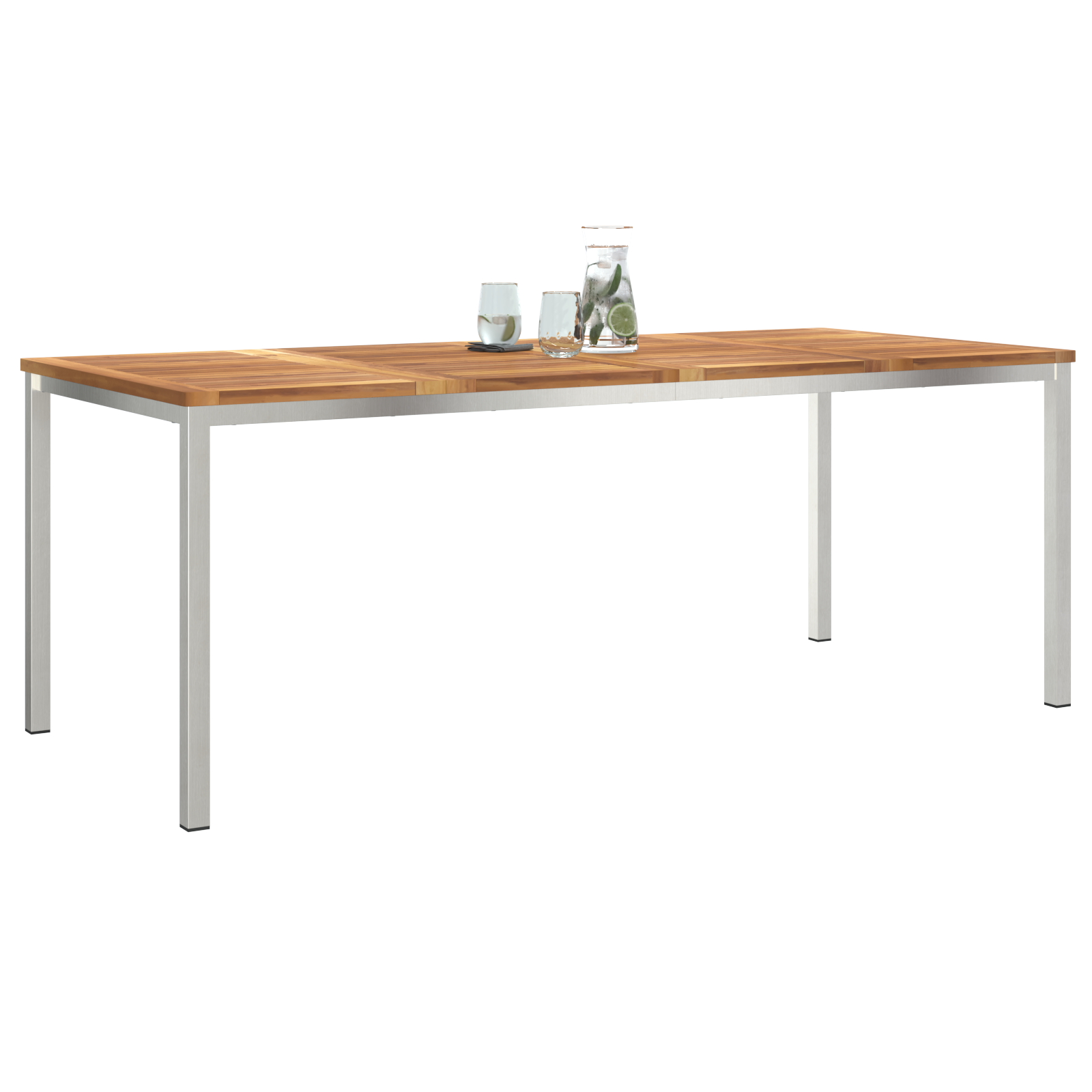 vidaXL Buiten Eettafel 200x90x74,5 cm Massief Teakhout