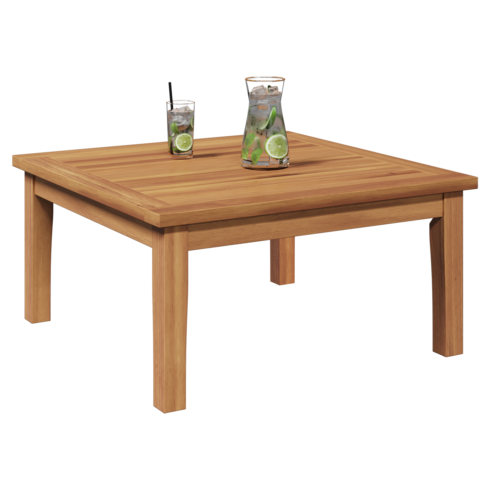 vidaXL Tuin Tafel 60x60x30 cm Massief Teakhout