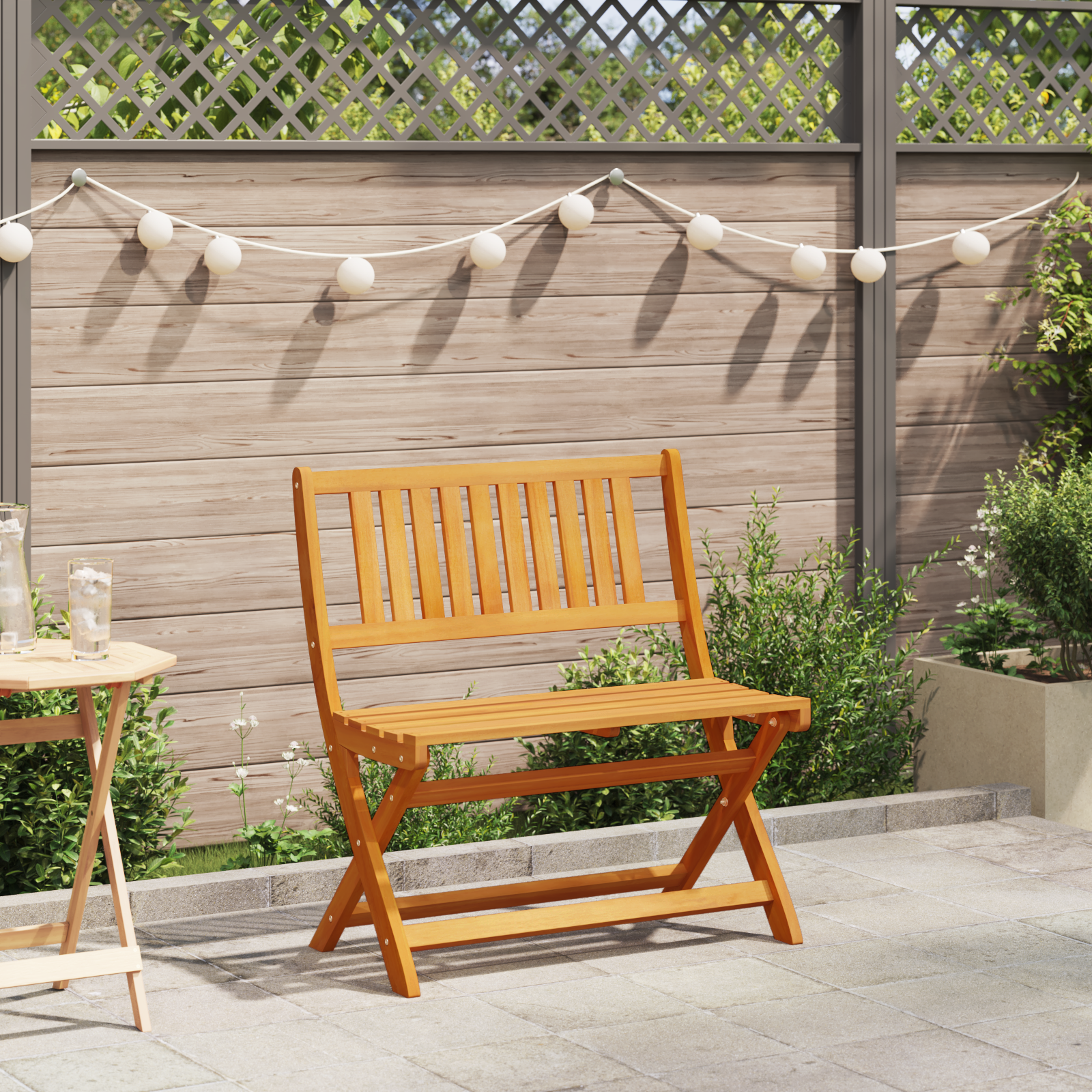vidaXL Vouwbare tuinbank 80x46x85 cm van massief acaciahout