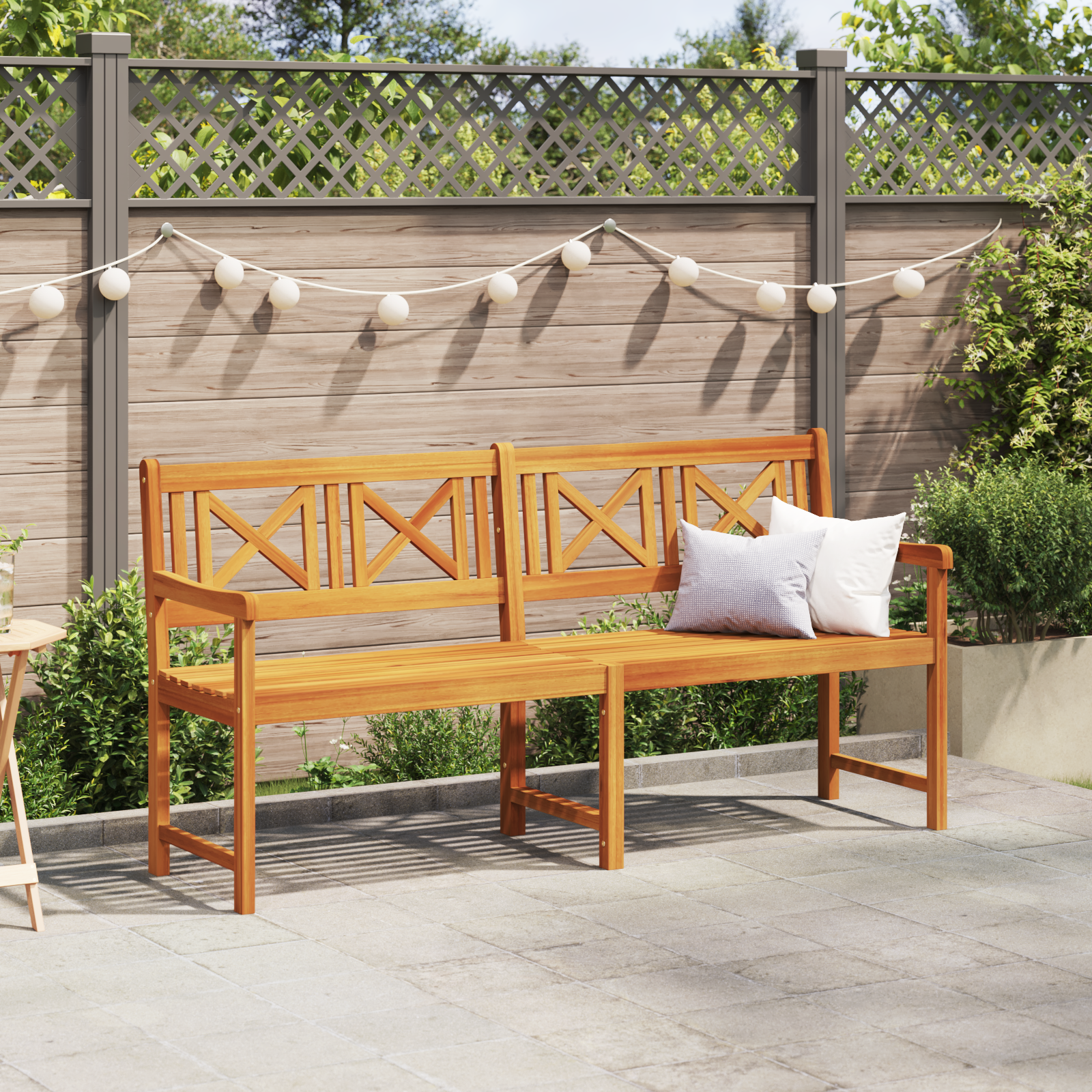 vidaXL Tuinbank 180x56x90 cm Massief Acaciahout