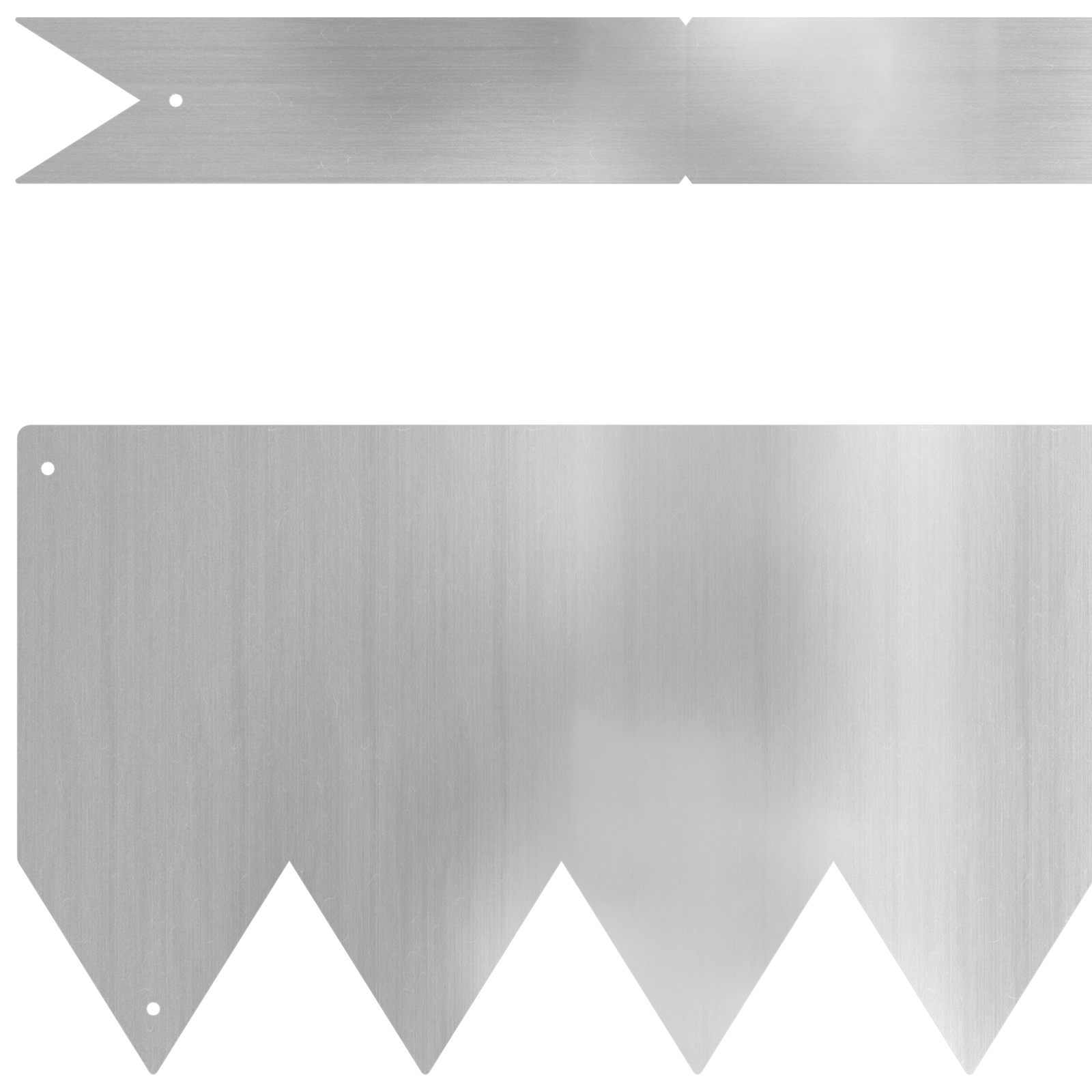 vidaXL Grasrand 10 stuks 100x0.5x15 cm Gegalvaniseerd Staal