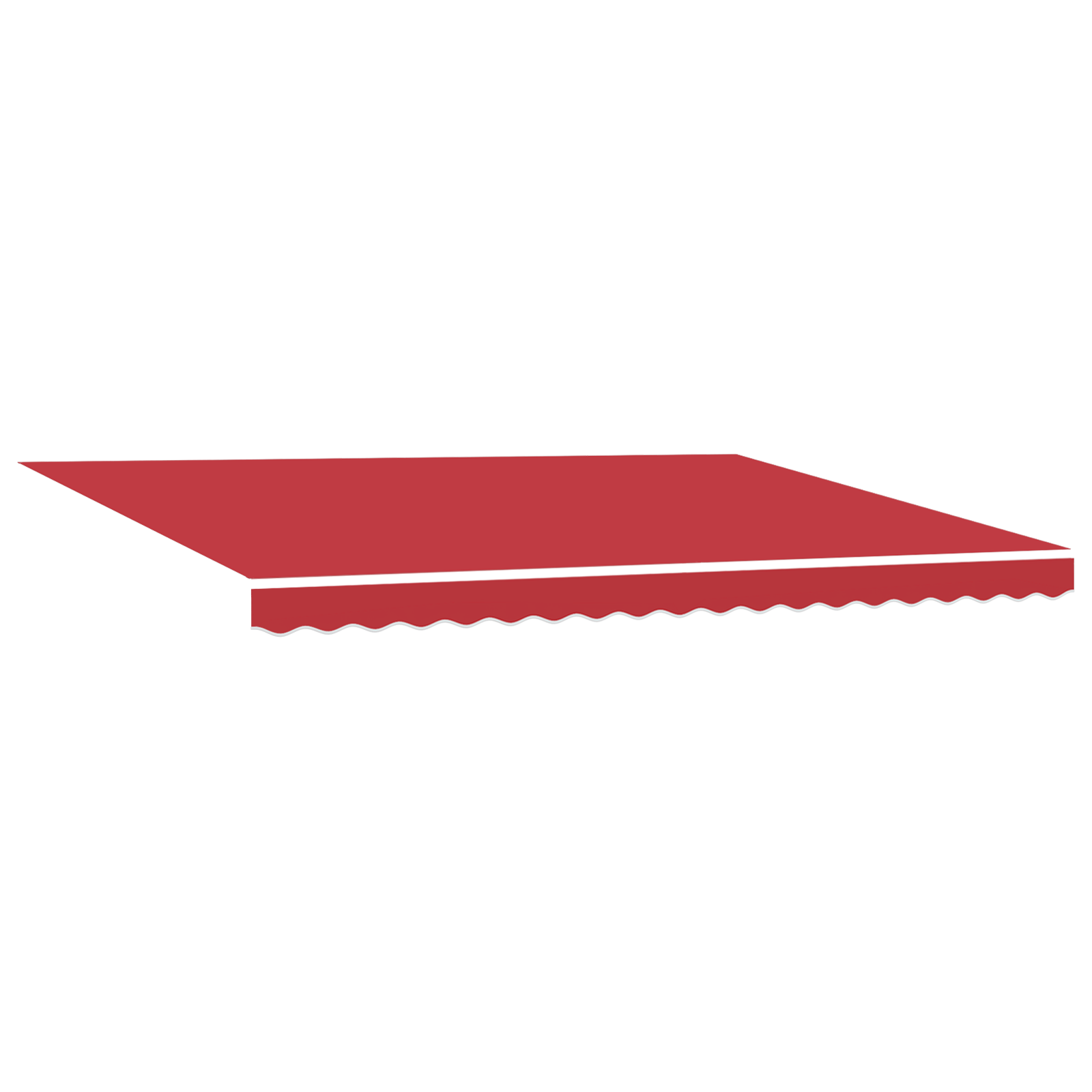 vidaXL Automatische Inklapbare Luifel met LED Rood 450x300 cm