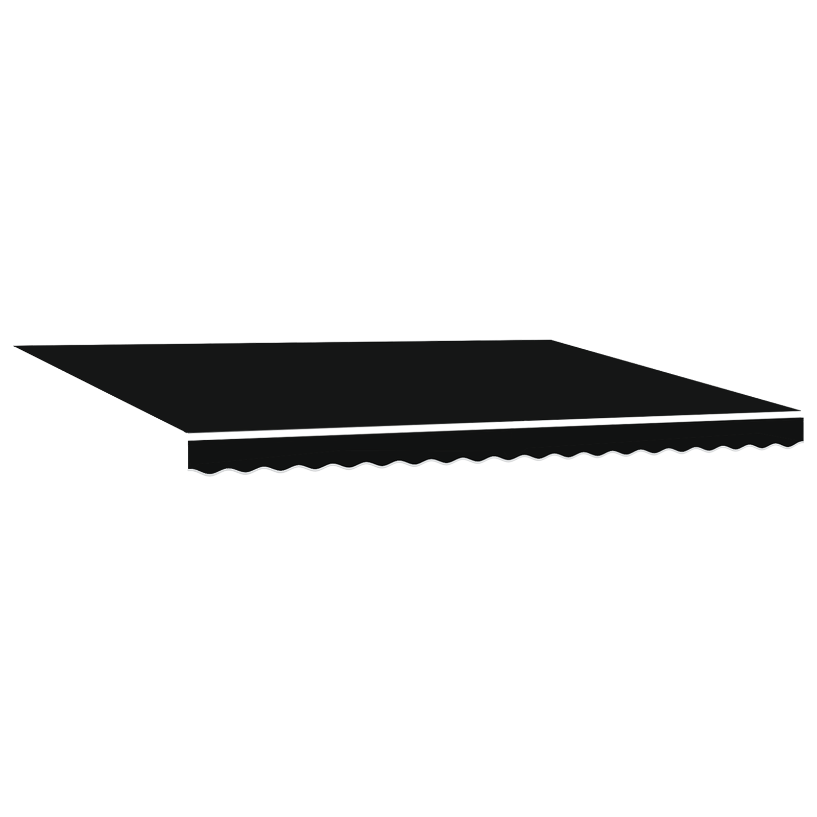 vidaXL Automatische Inklapbare Luifel met LED Zwart 450x300 cm