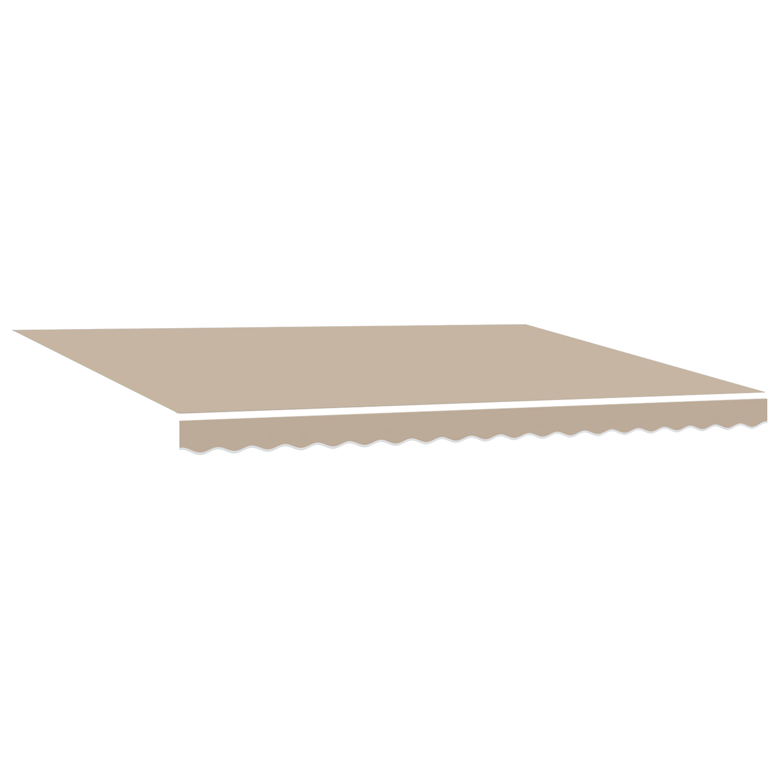vidaXL Automatische Inklapbare Luifel met LED Beige 450x300 cm