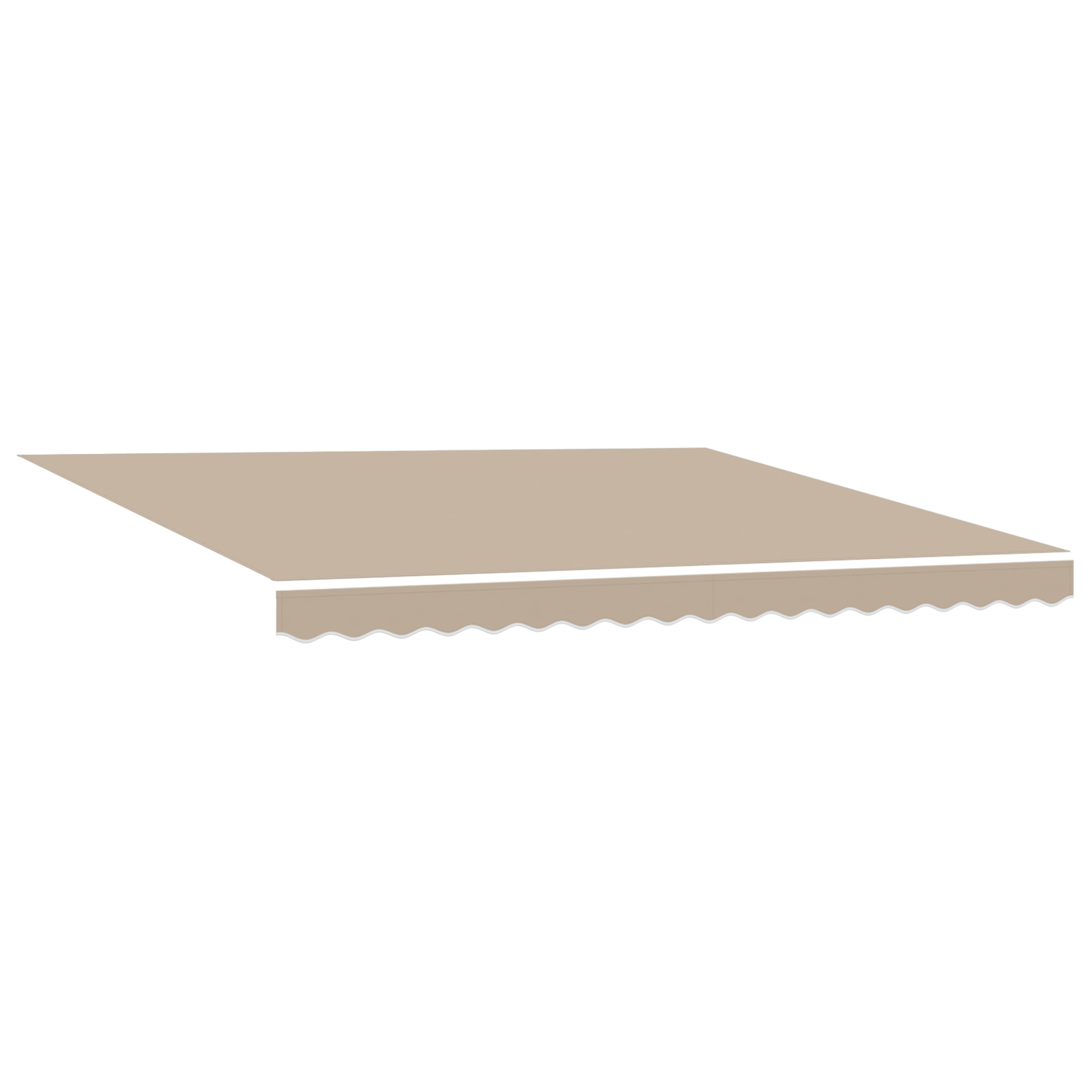 vidaXL Automatische Inklapbare Luifel met LED Beige 400x350 cm