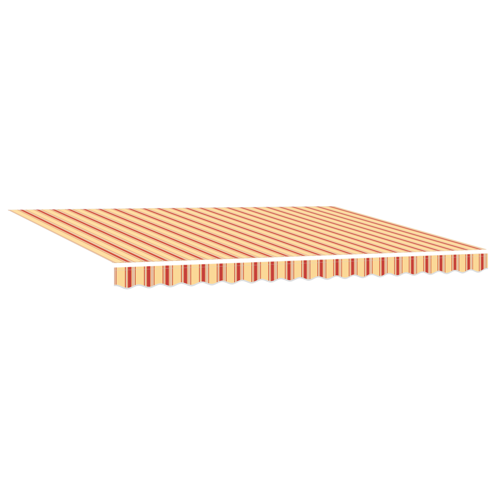 vidaXL automatische inklapbare luifel met LED Geel en Oranje 450x300 cm