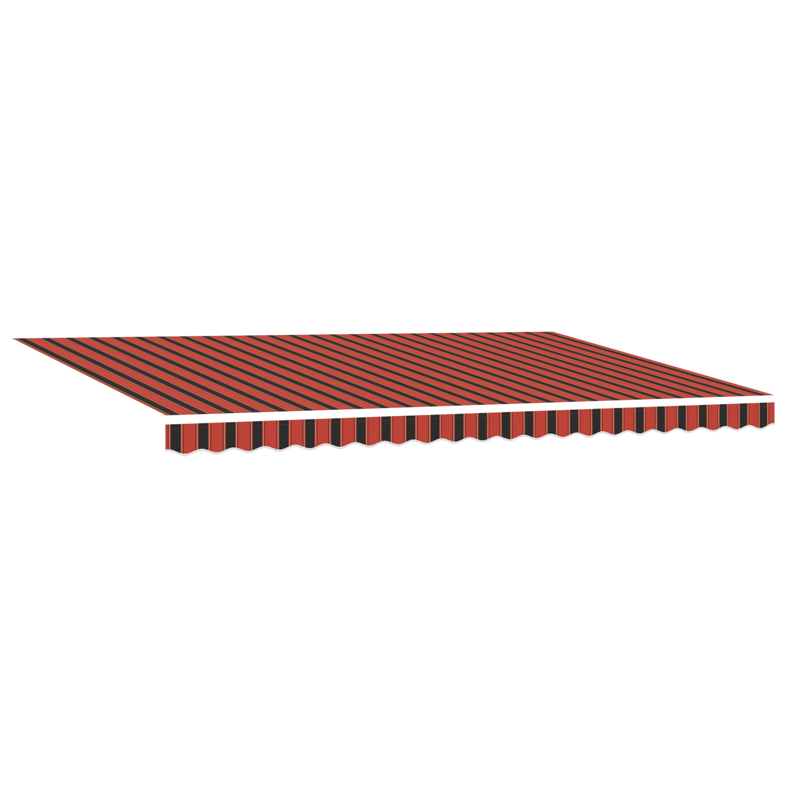 vidaXL Automatische Intrekbare Luifel met LED in Oranje en Bruin, 500x300 cm
