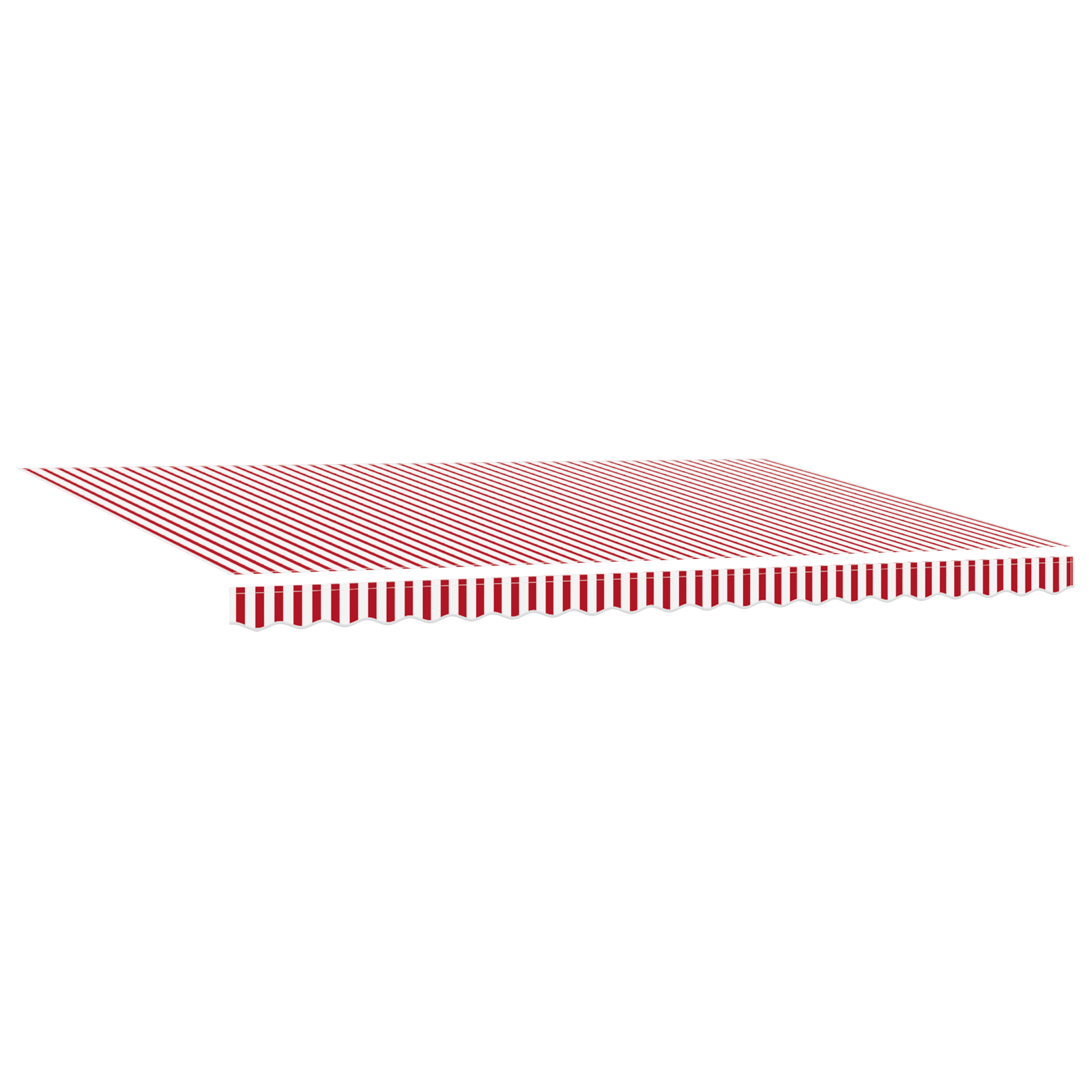 vidaXL Automatische Intrekbare Luifel met LED Rood-Wit Gestreept 500x300 cm