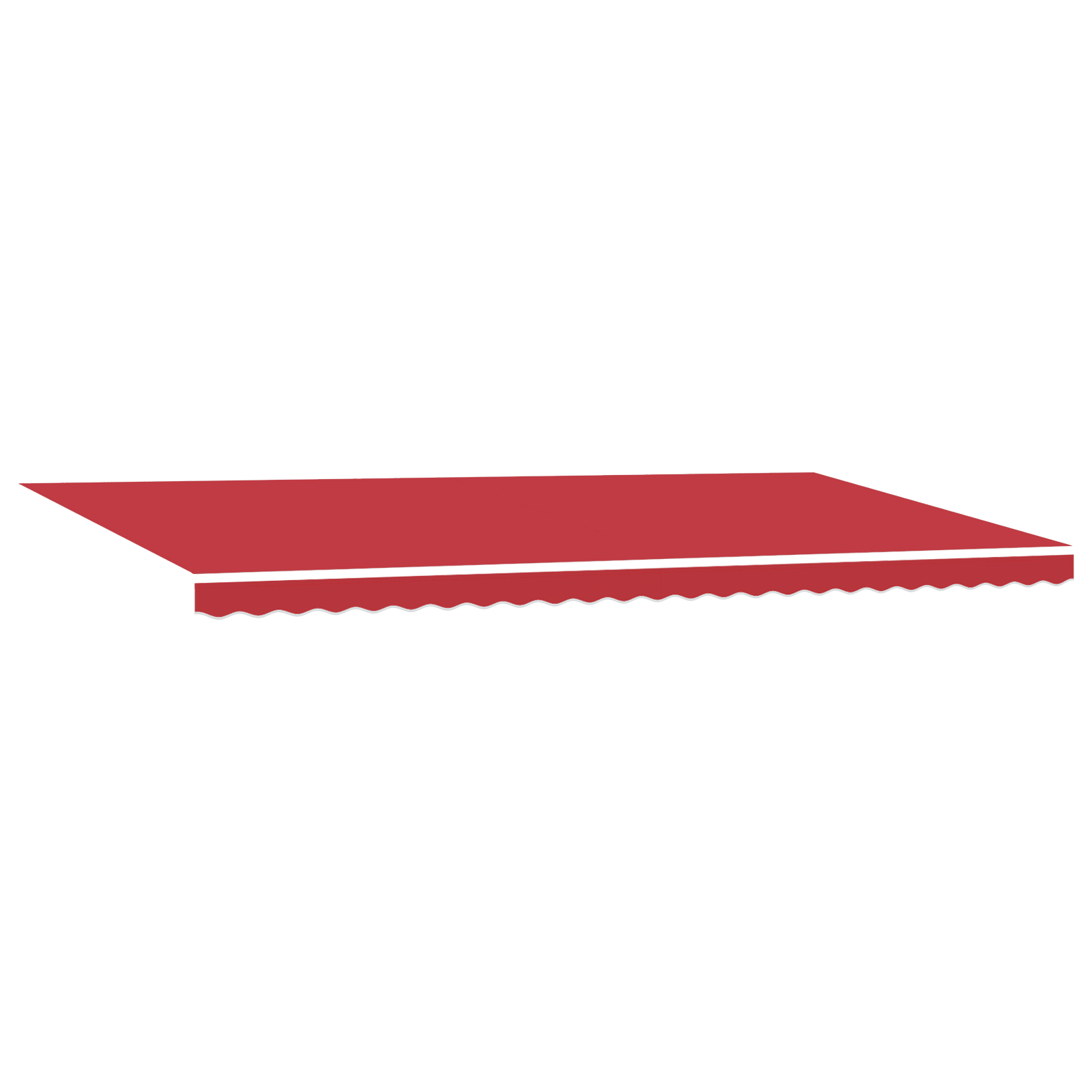 vidaXL Automatische Inklapbare Luifel met LED Rood 600x350 cm