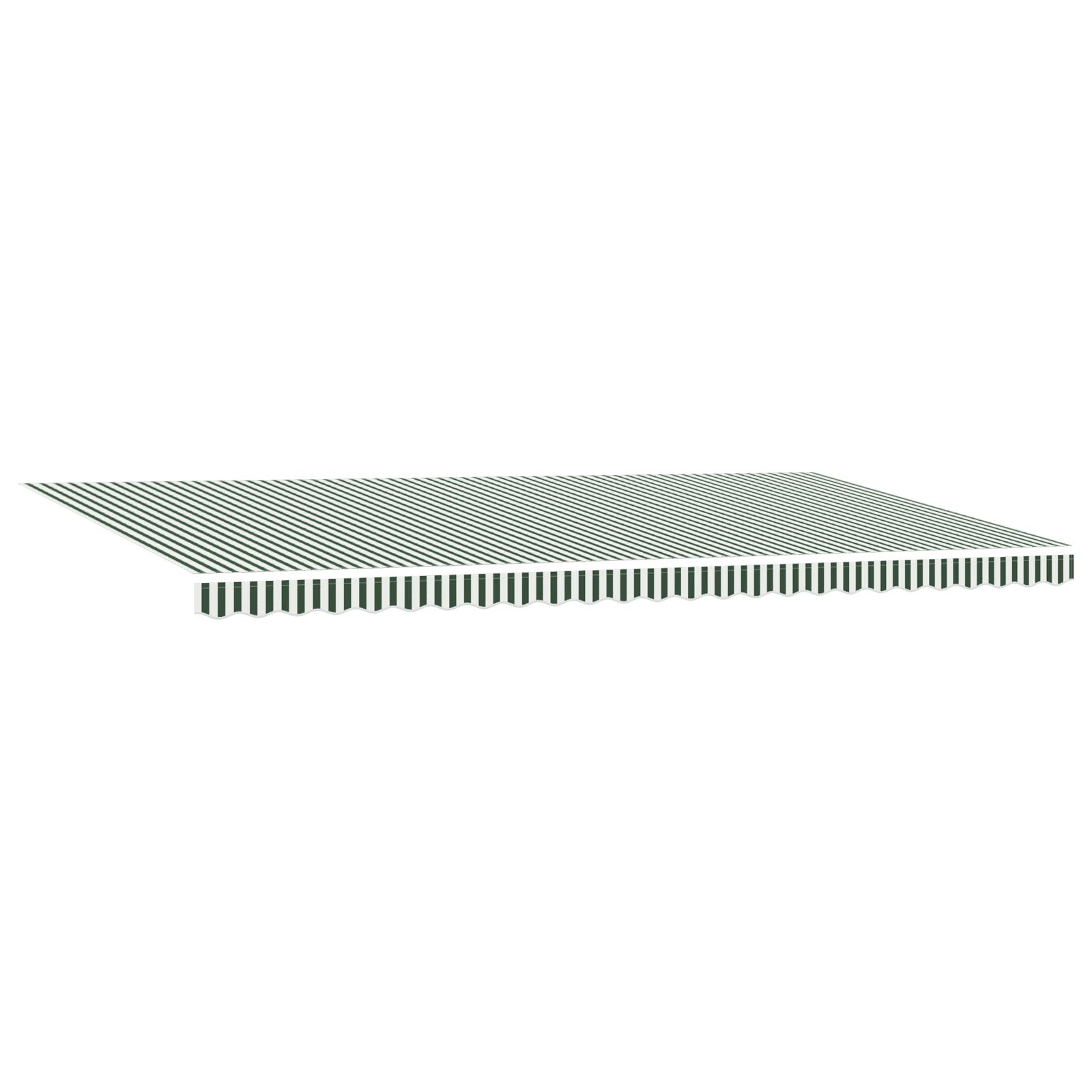 vidaXL Automatische Inklapbare Luifel met LED Groen en Wit 600x350 cm