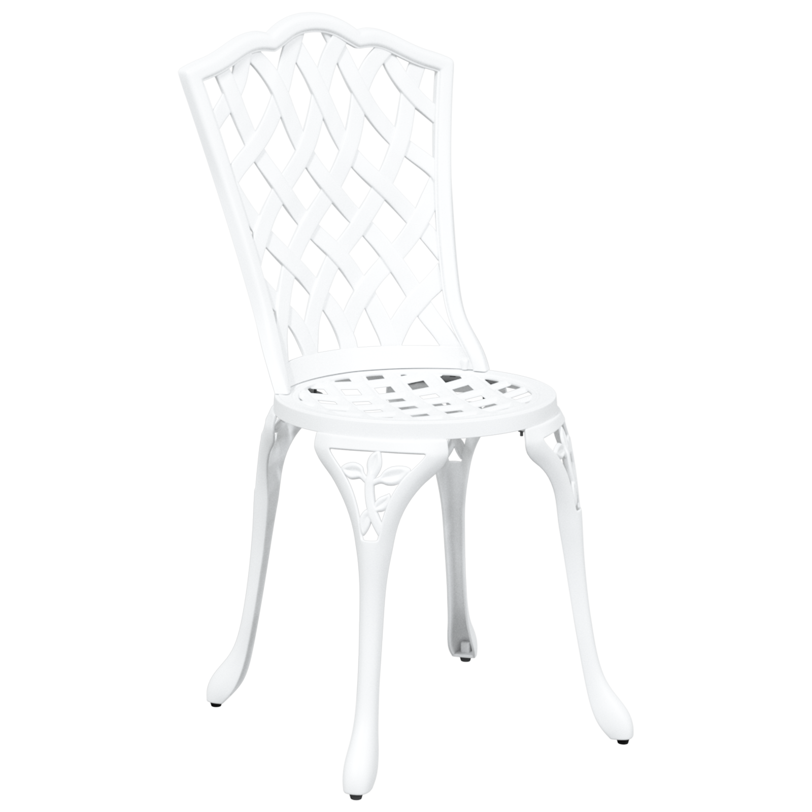 vidaXL Tuinstoelen 2 st gietaluminium wit