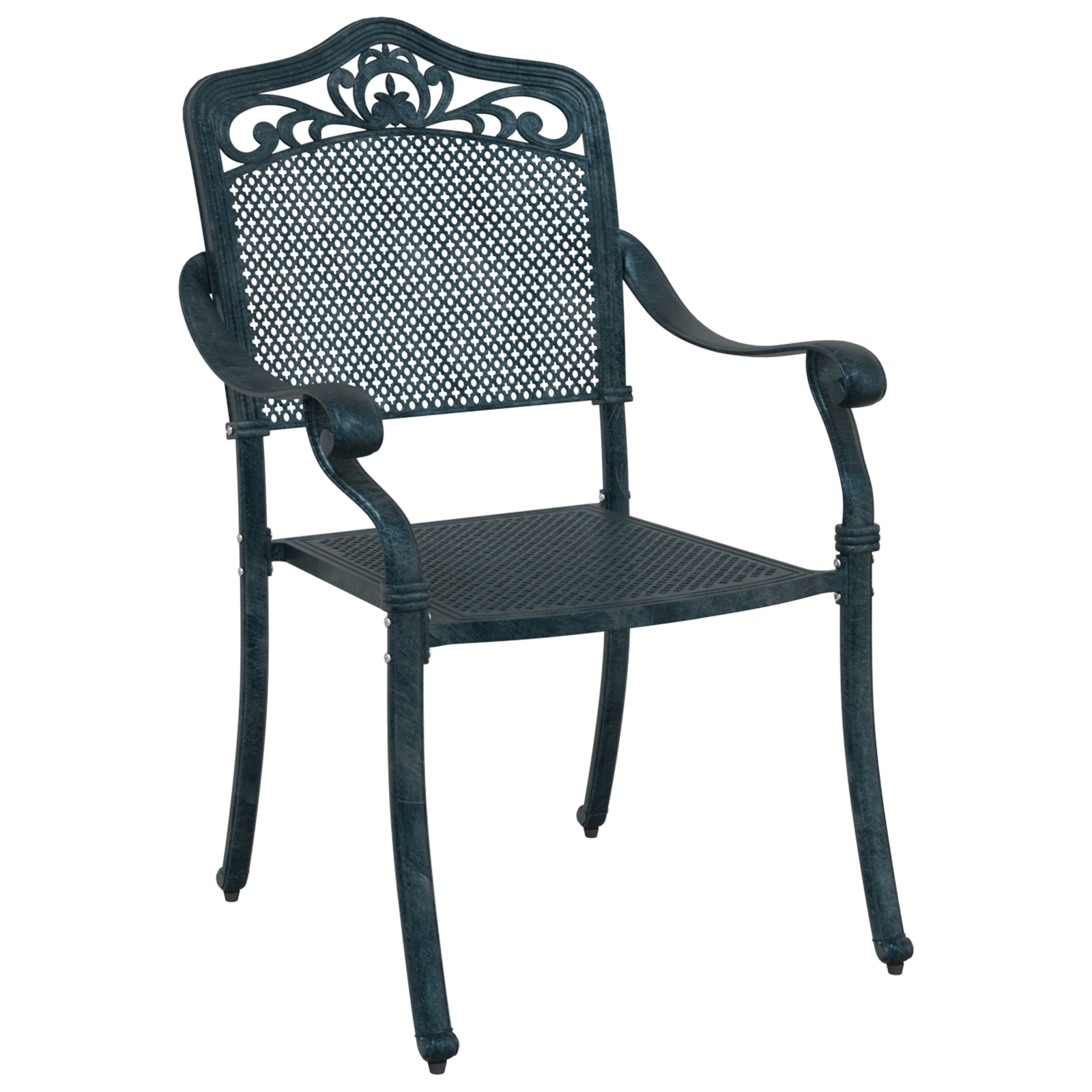 vidaXL Tuinstoelen 2 st gietaluminium groen