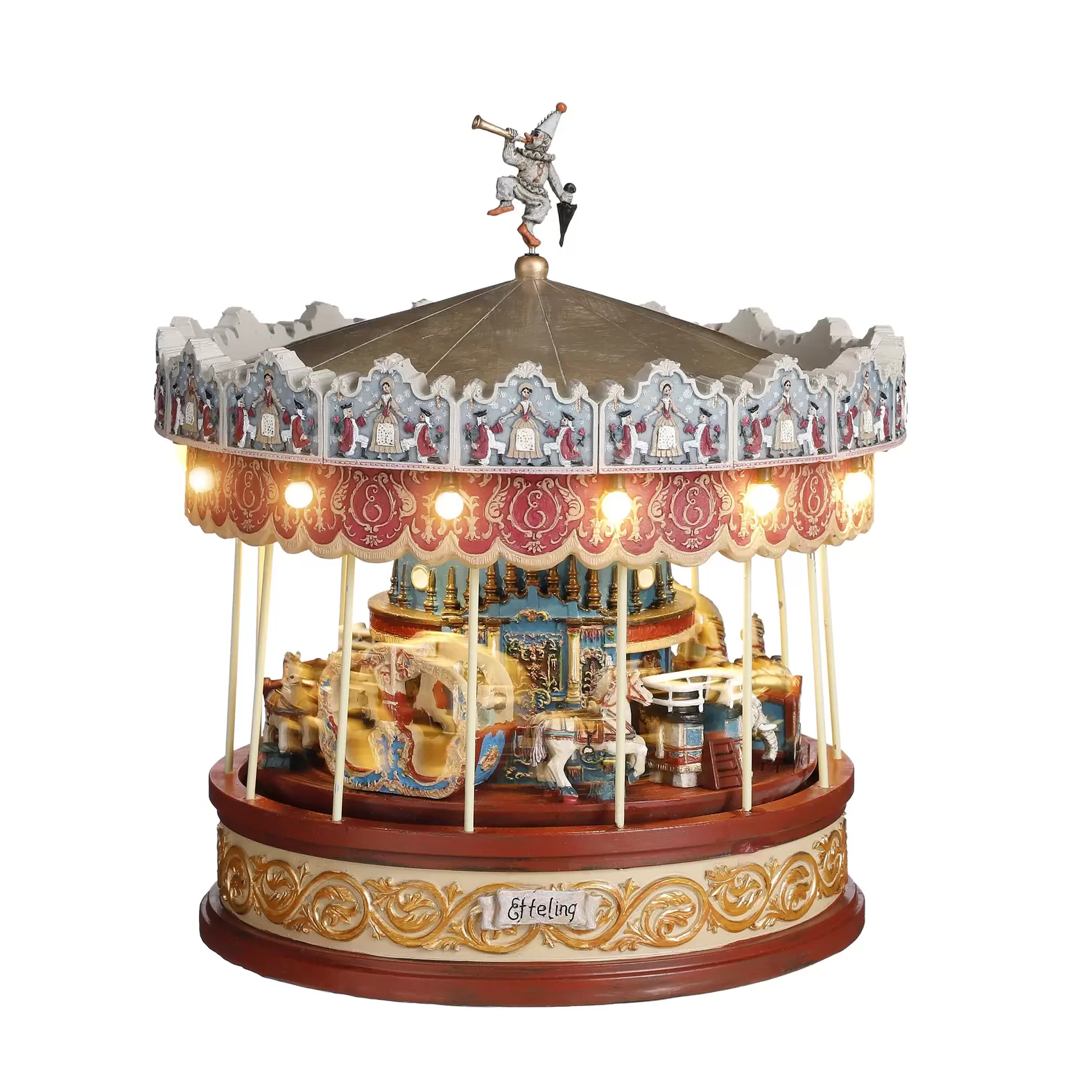 Luville Efteling Anton Pieck carrousel werkt op batterijen