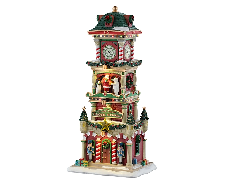Lemax The village square clock tower