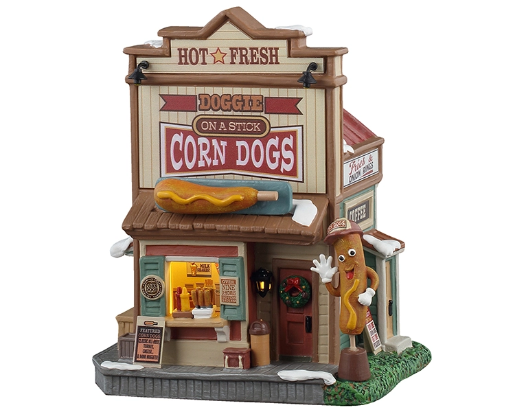 Lemax Doggie on a stick corn dogs