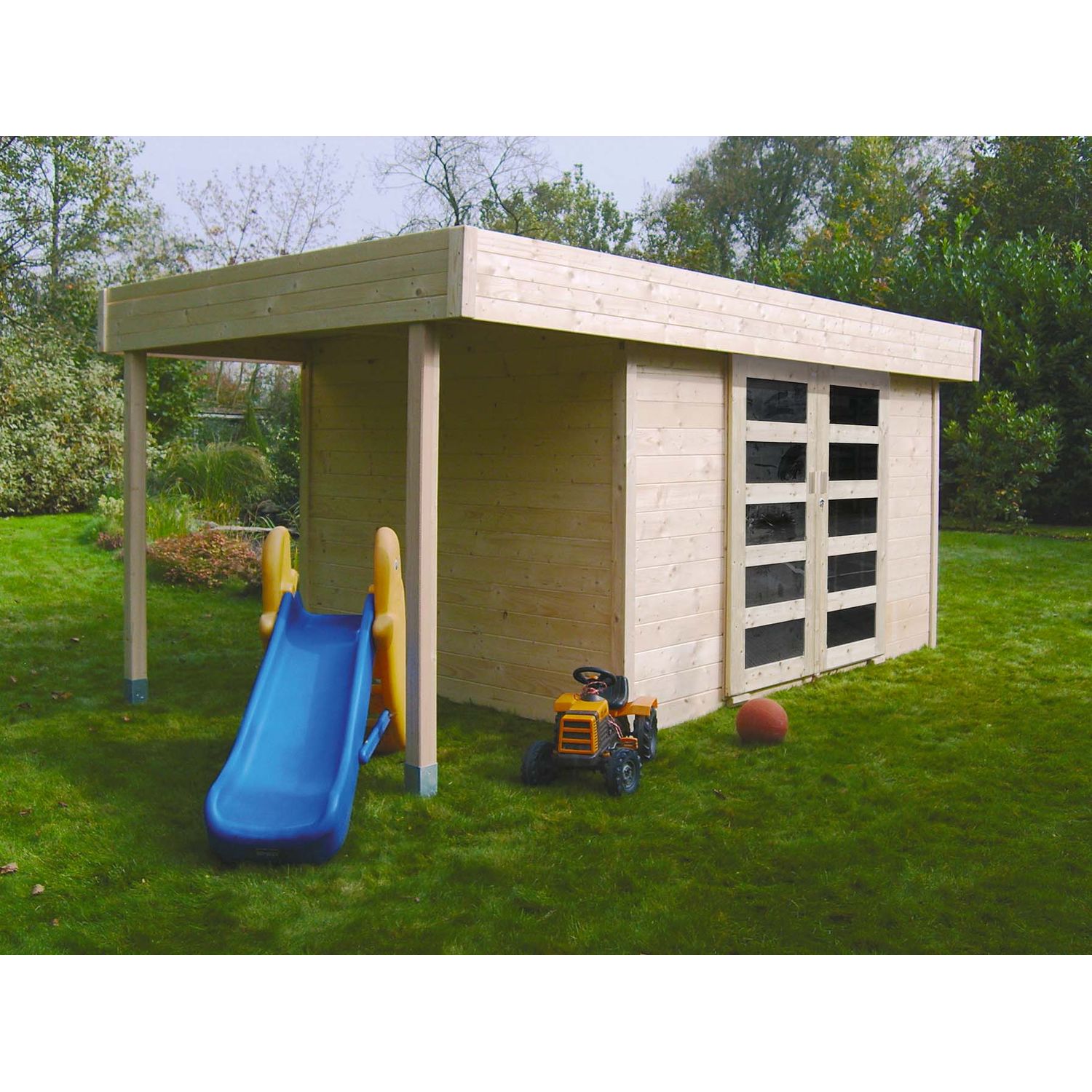 Solid Tuinhuis Larvik Hout 332+124x245cm