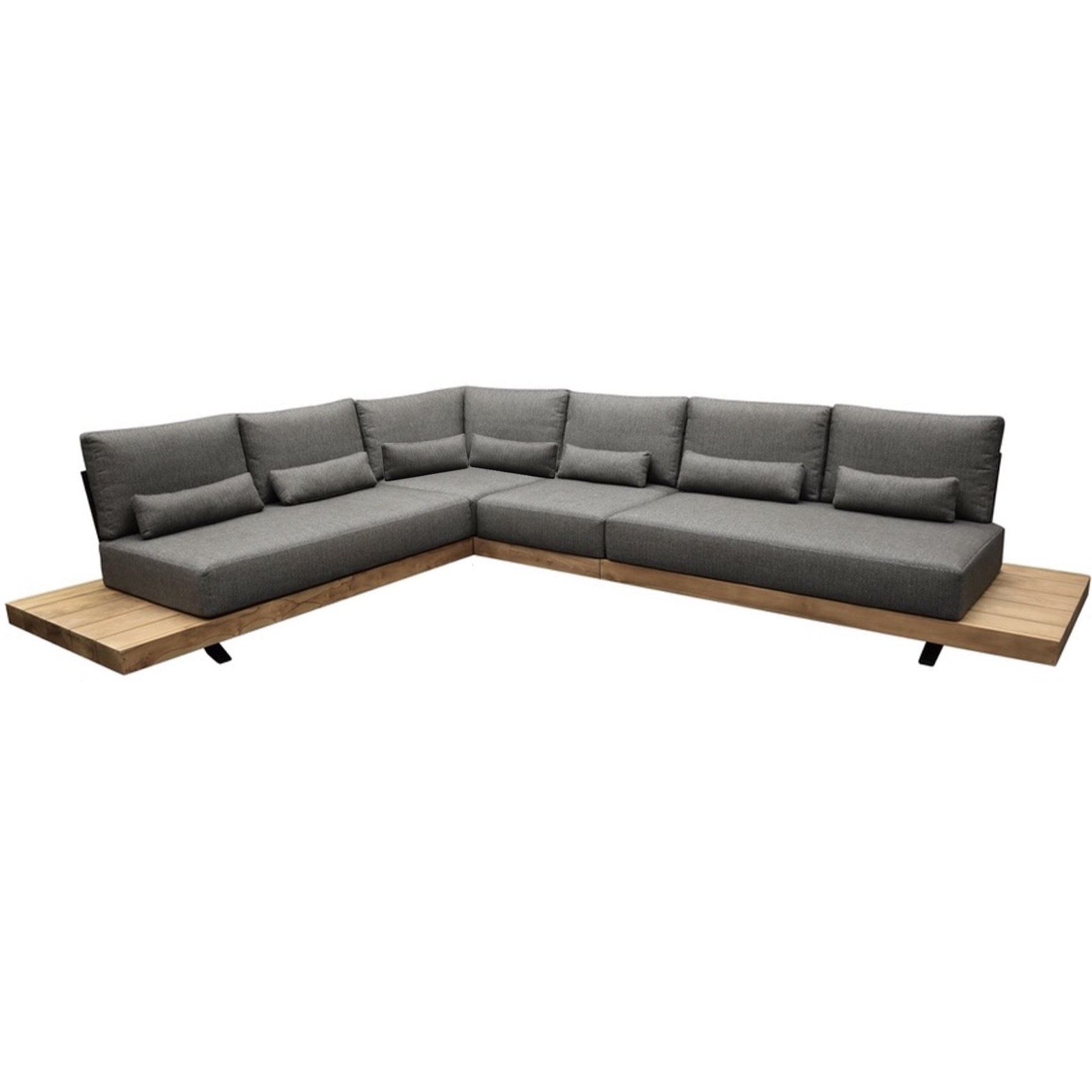 AVH-Collectie Robusto platform hoek loungeset 4 delig teak
