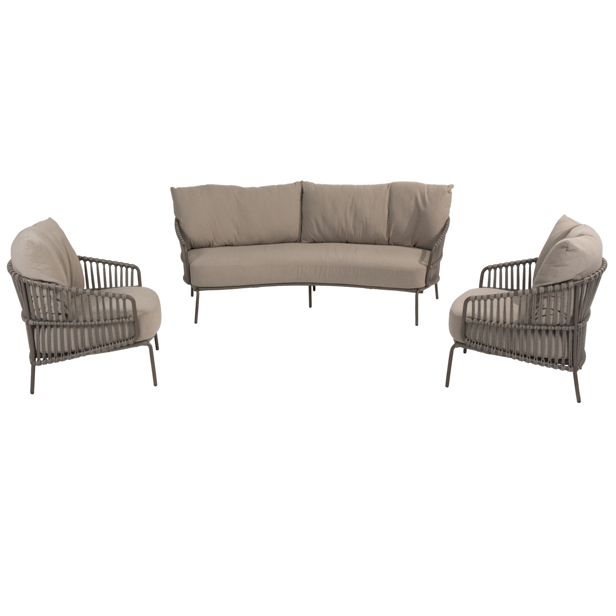 4 Seasons Outdoor Capalbio stoel bank loungeset 3 delig terre 