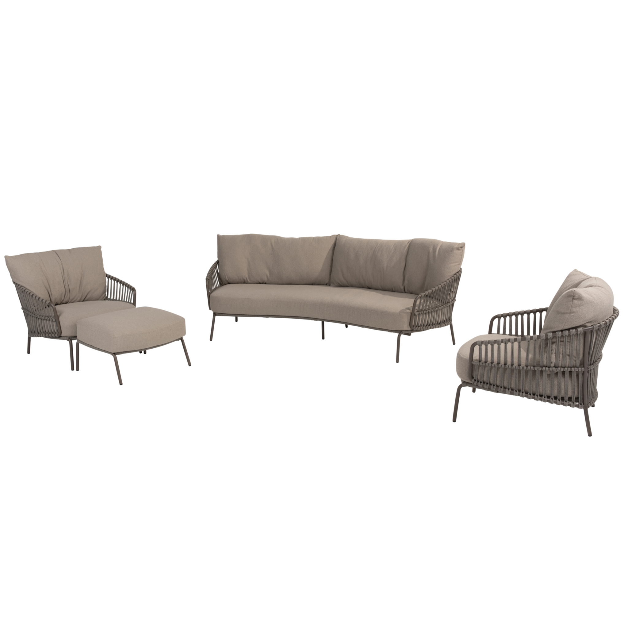 4 Seasons Outdoor Capalbio stoel bank loungeset 4 delig terre 