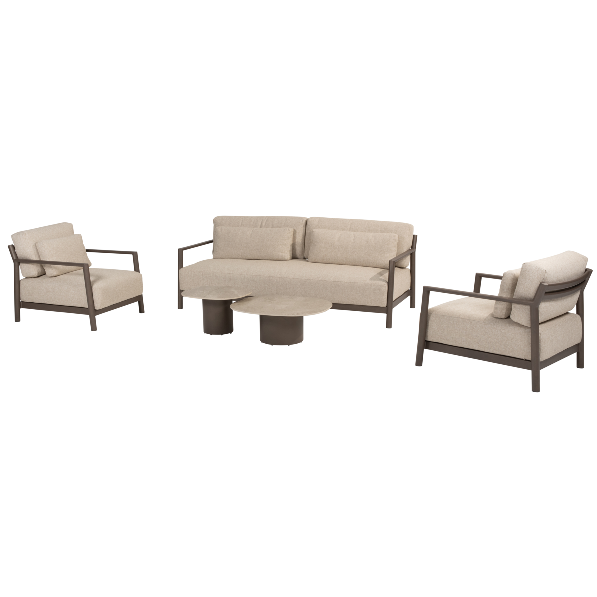 4 Seasons Outdoor Sofie Capresi stoel bank loungeset 5 delig terre 