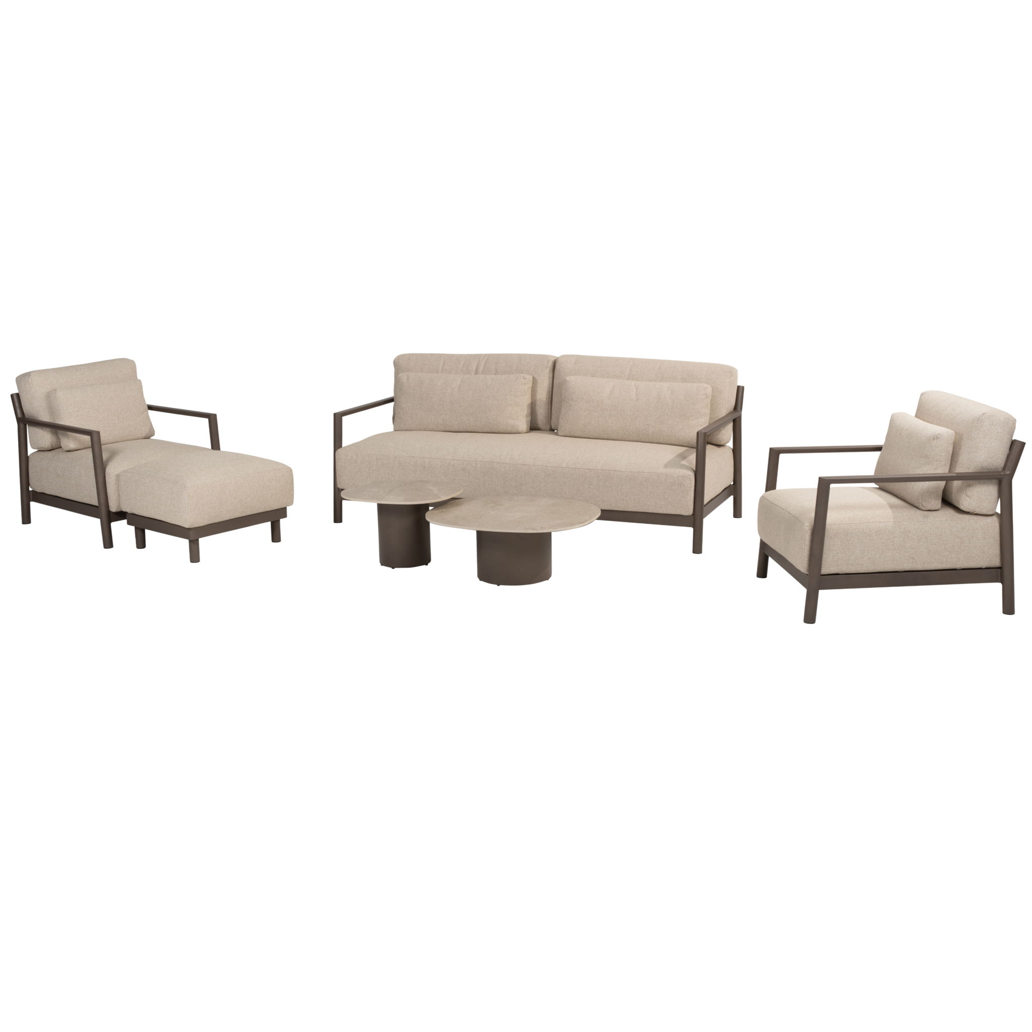 4 Seasons Outdoor Capresi stoel bank loungeset 6 delig terre 