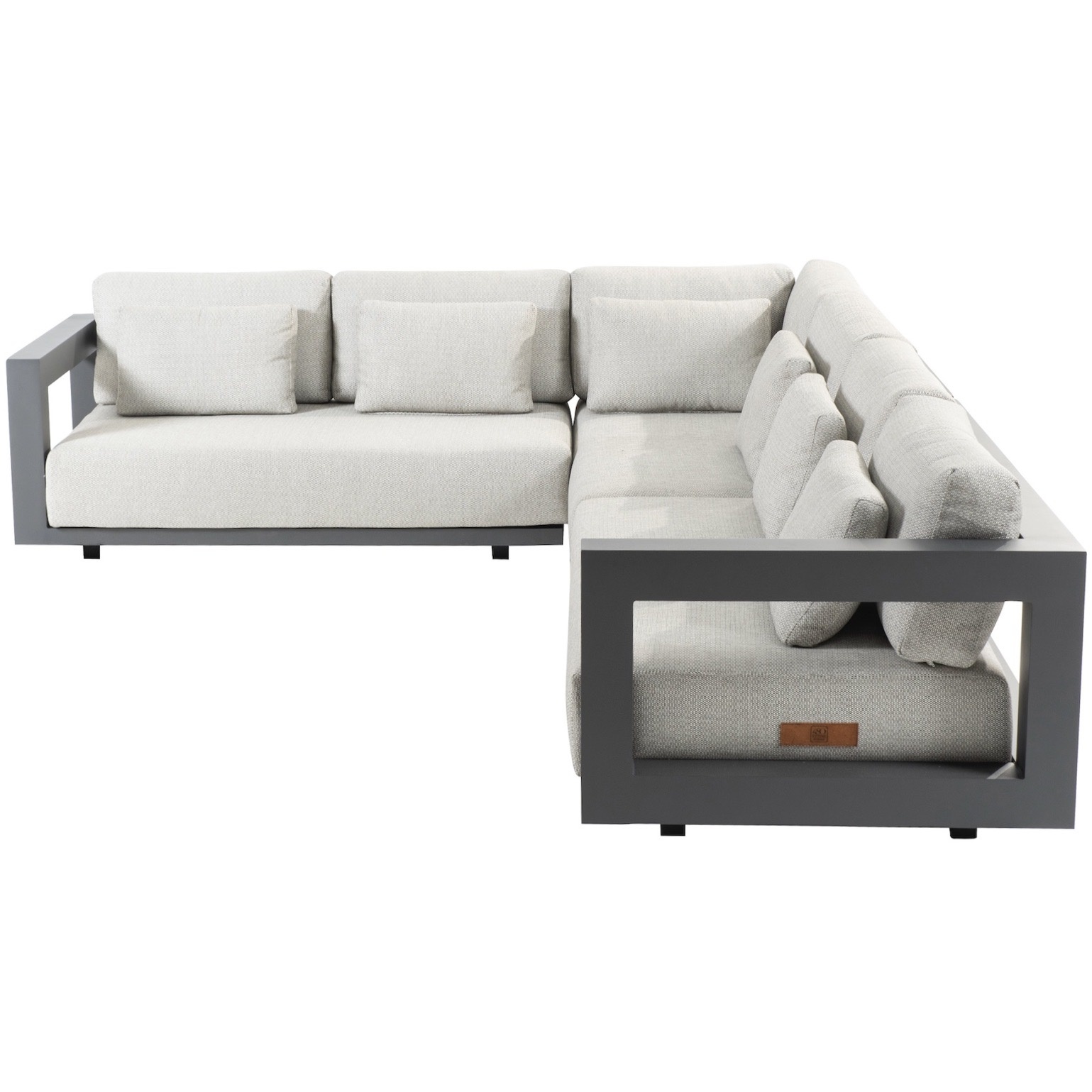 4 Seasons Outdoor Metropolitan hoek loungeset 3 delig links antraciet aluminium 