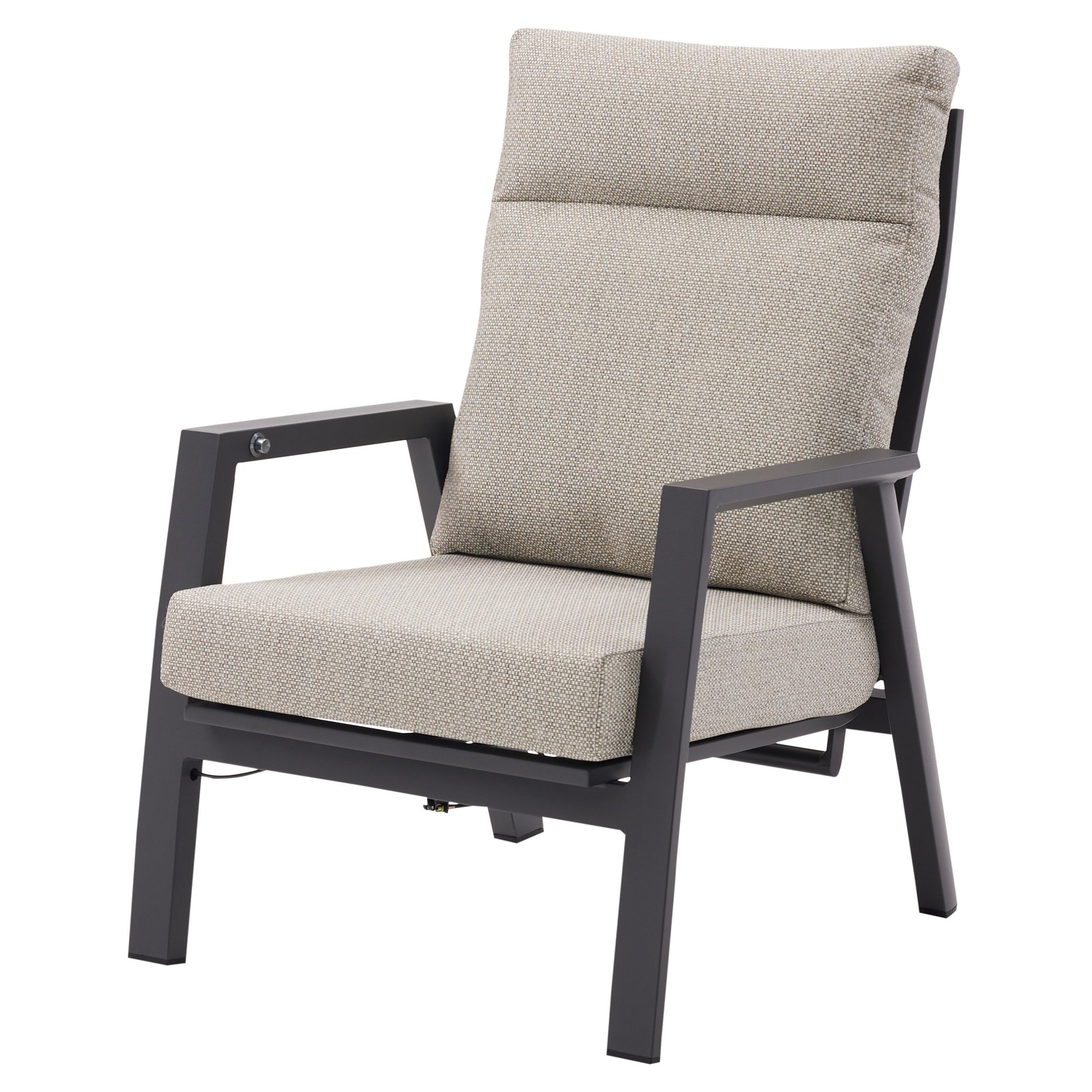 AVH-Collectie Barolo lounge tuinstoel verstelbaar aluminium antraciet