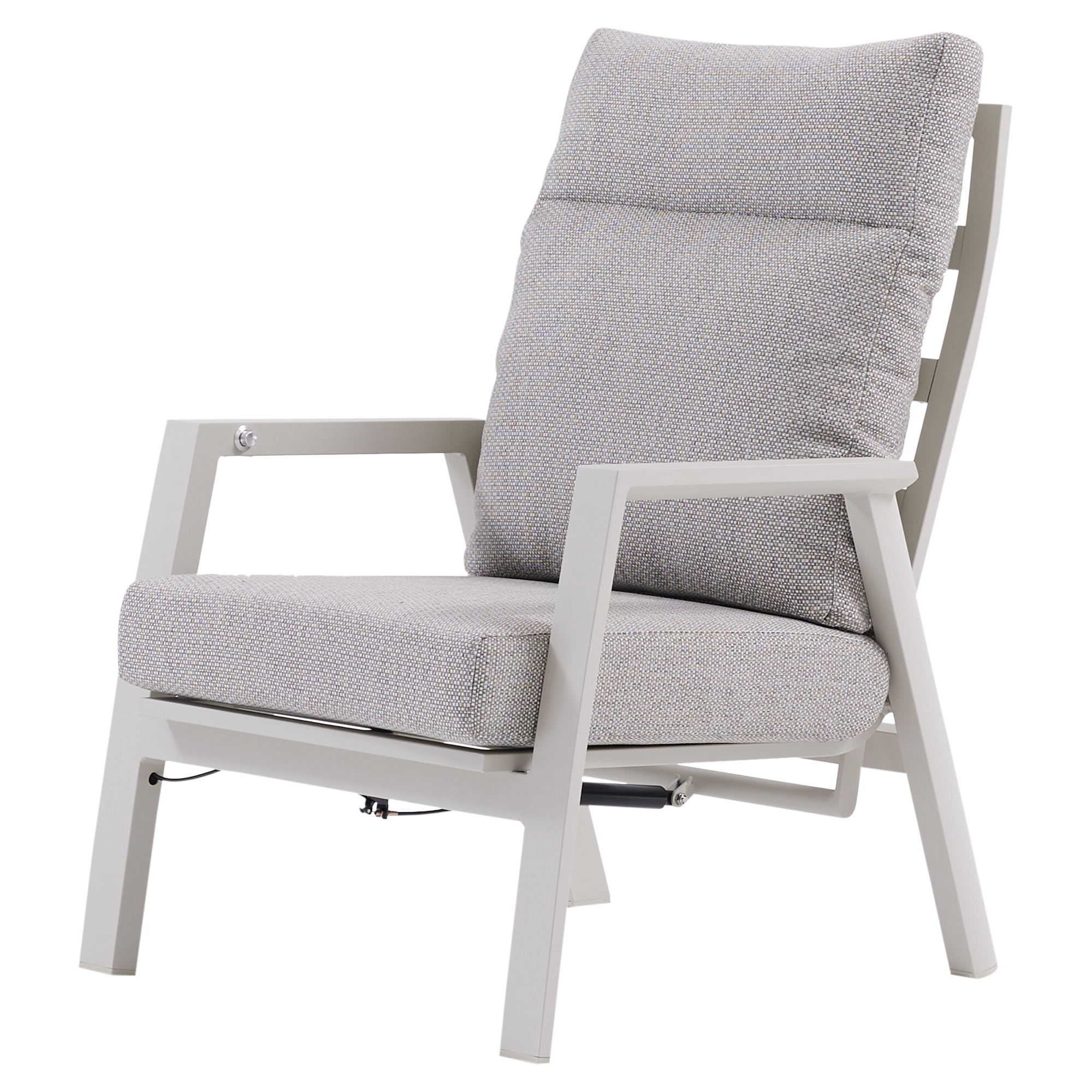 AVH-Collectie Barolo lounge tuinstoel verstelbaar aluminium latte
