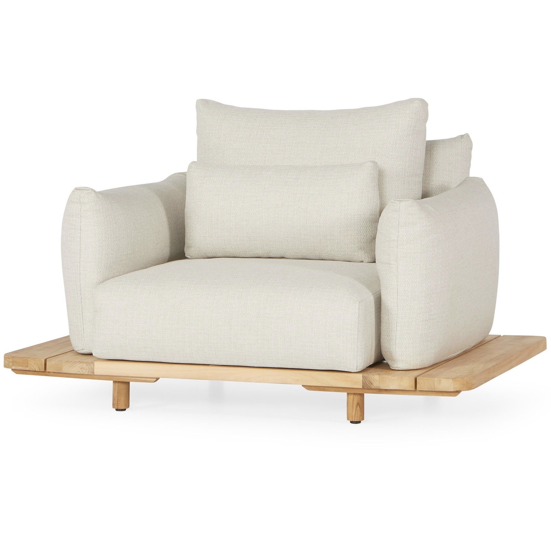 SUNS Bora lounge tuinstoel naturel gravel 
