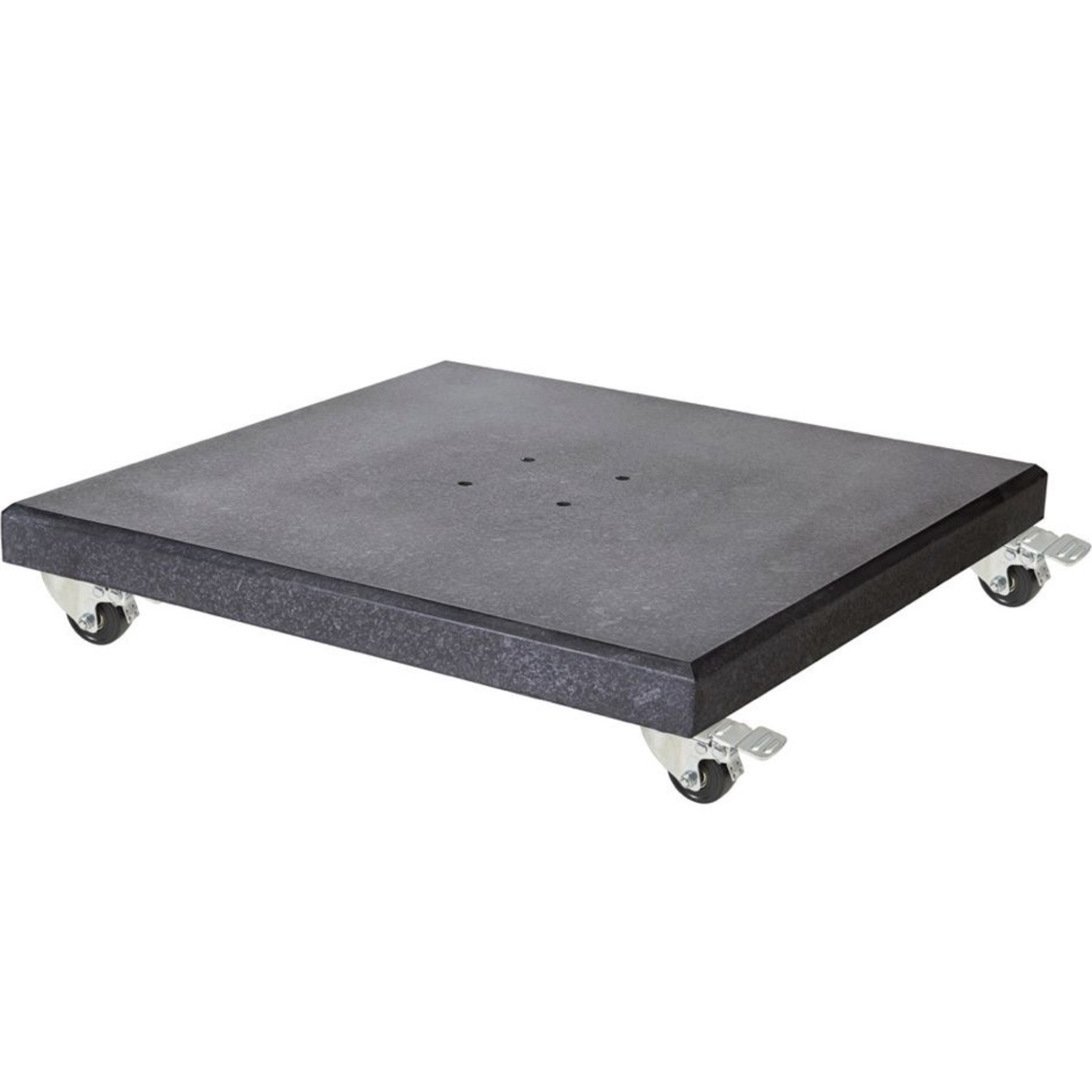 AVH-Collectie AVH parasolvoet 90 kg met 4 wielen donker zwart graniet