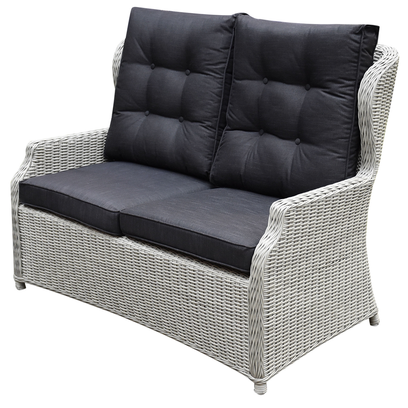 AVH-Collectie Ibiza XL 2-zitsbank wit grijs