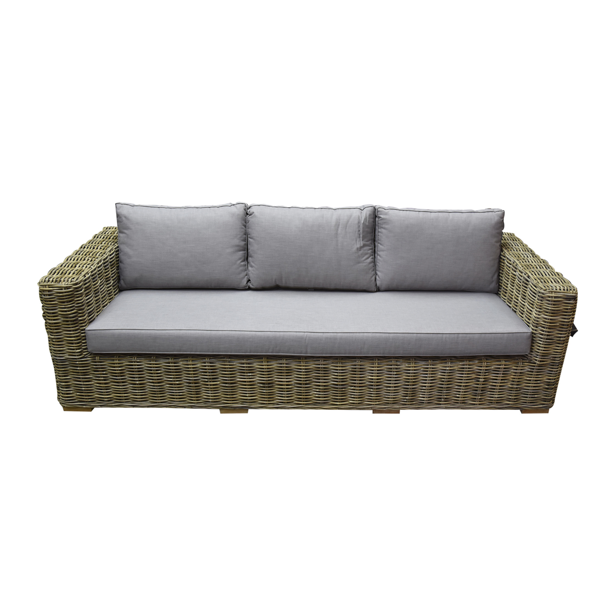 AVH-Collectie Serva 3-zitsbank naturel rotan