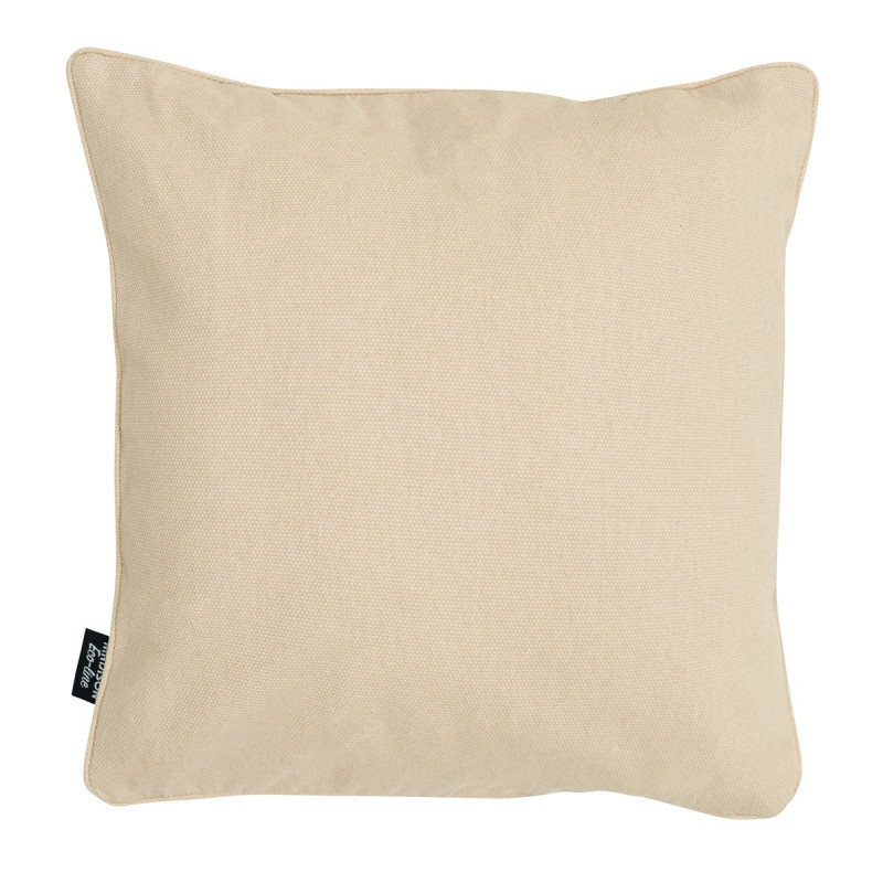Madison Sierkussen 50x50 cm paspel Beige canvas eco+