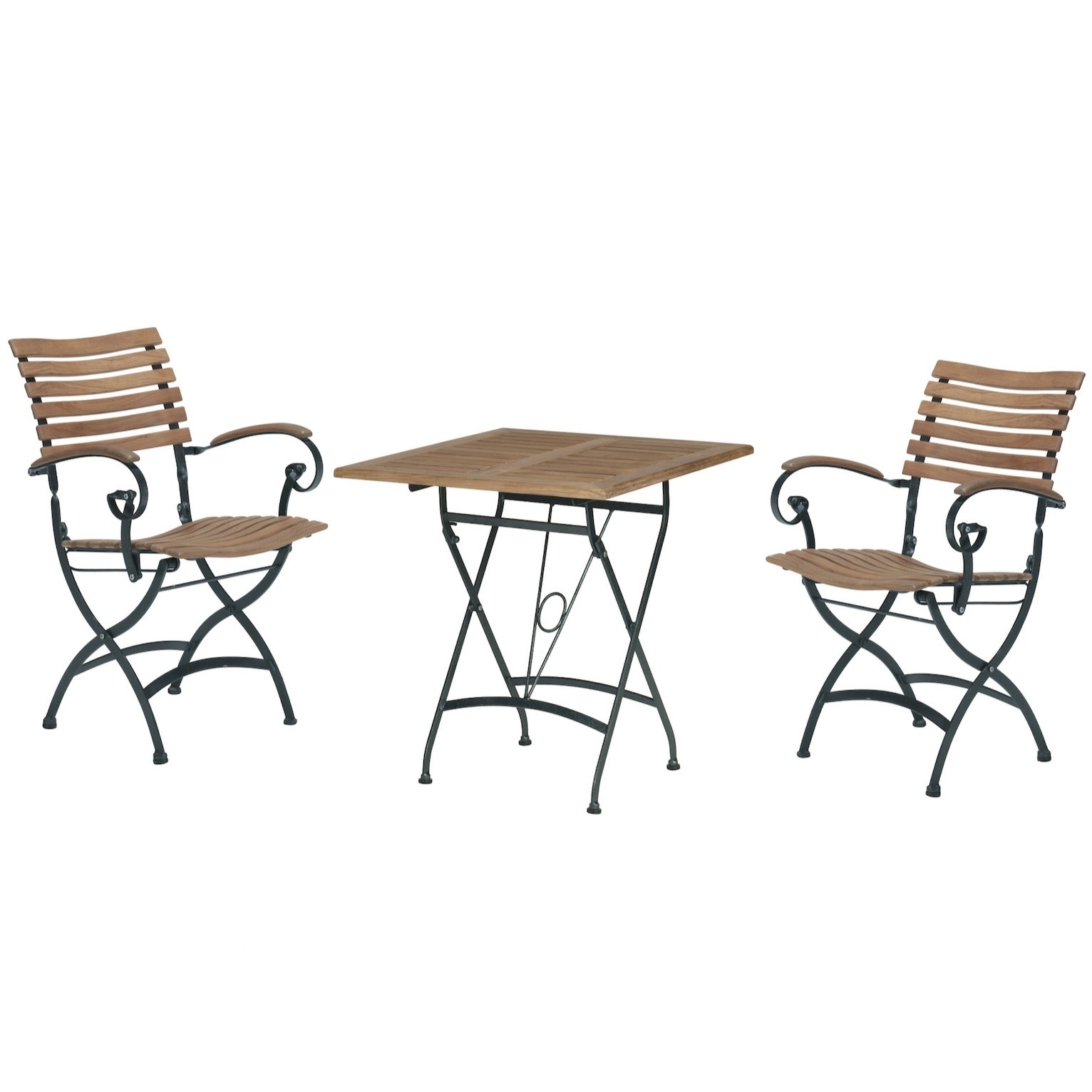 4 Seasons Outdoor Bellini Lindau bistroset 3-delig teak gietijzer 