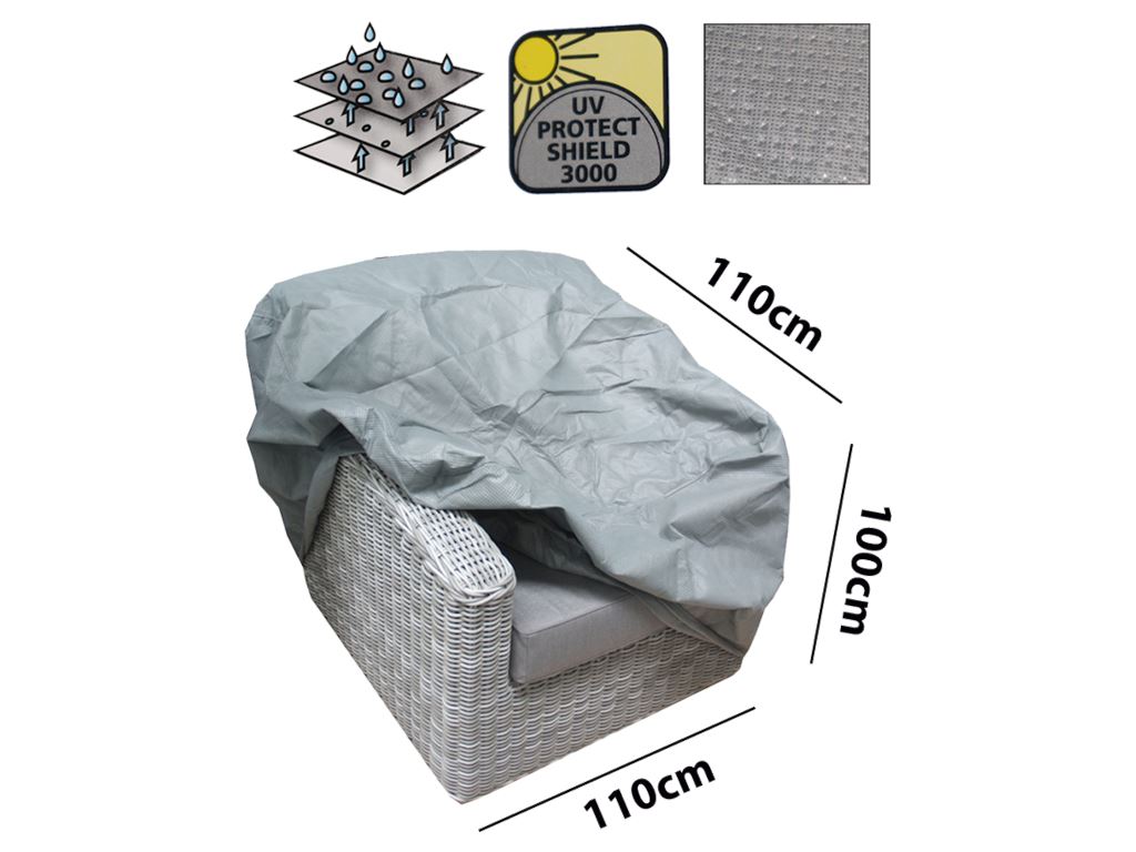 Aton Loungestoelhoes 110 x 110 x 100 cm