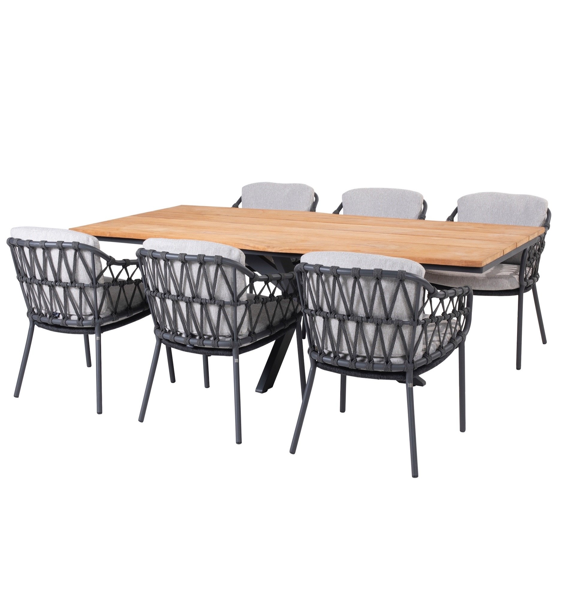 4 Seasons Outdoor Minerva Calpi dining tuinset 220x95xH75cm 7 delig 
