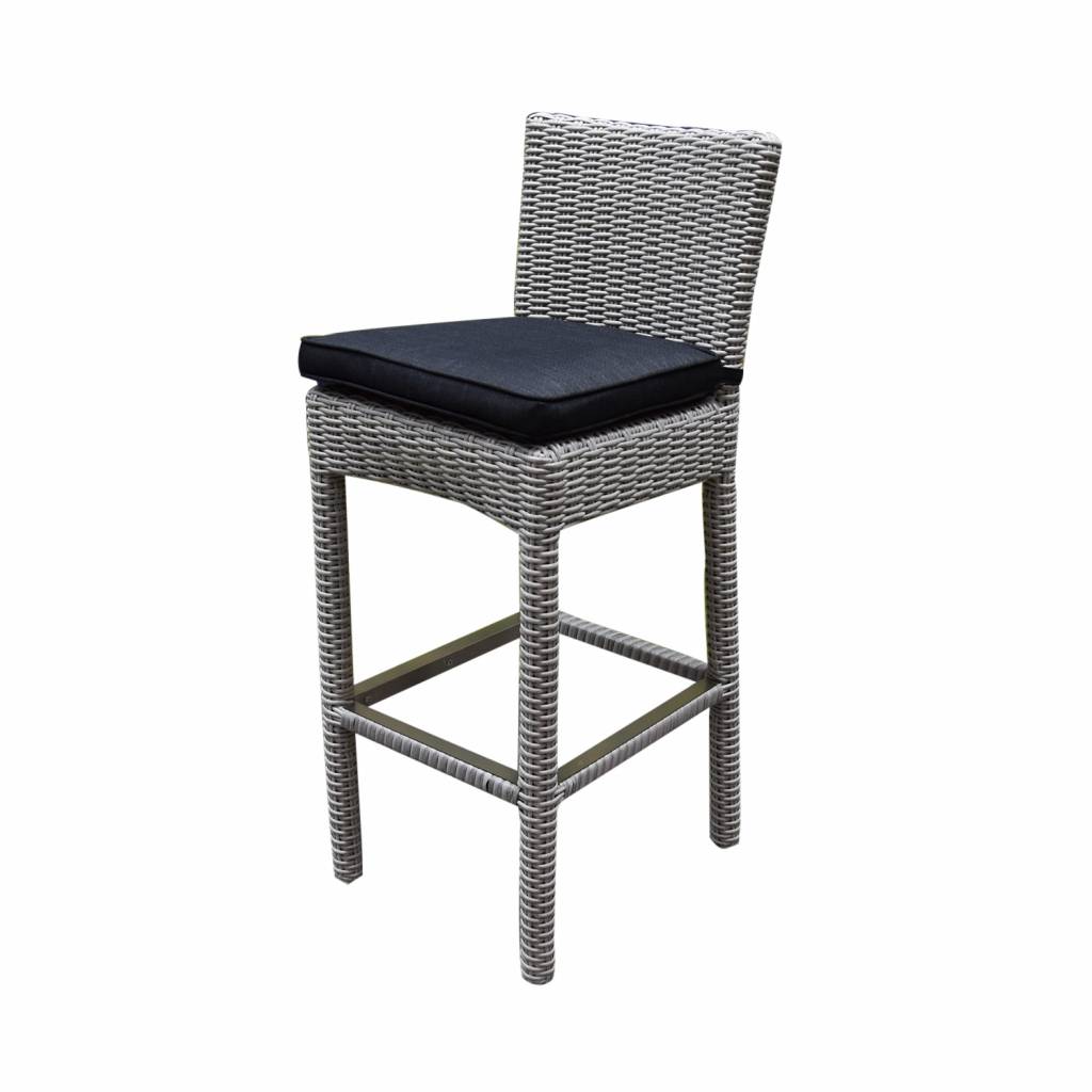 AVH-Collectie Oxford barstoel wit grijs wicker