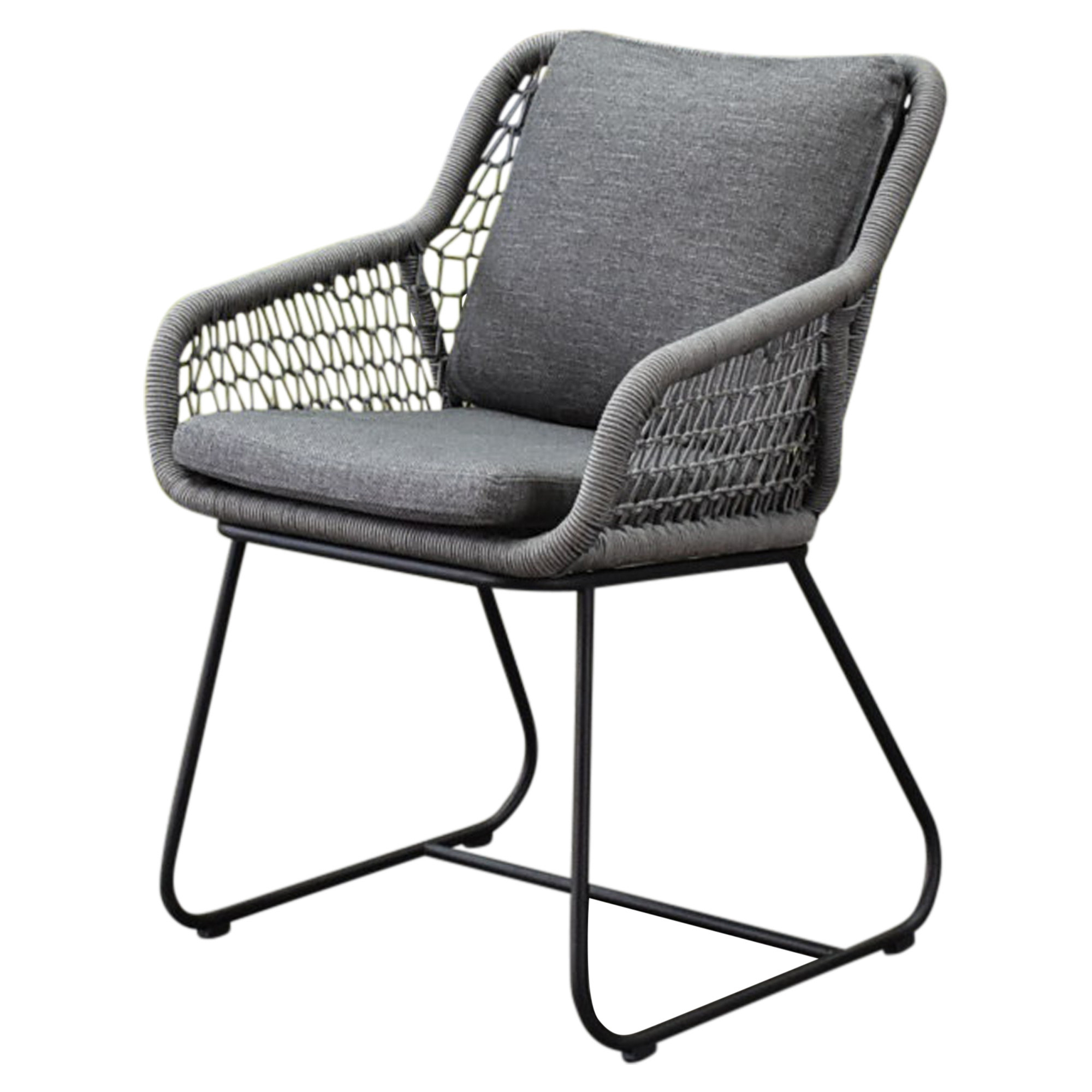 AVH-Collectie Savona dining tuinstoel rope grijs