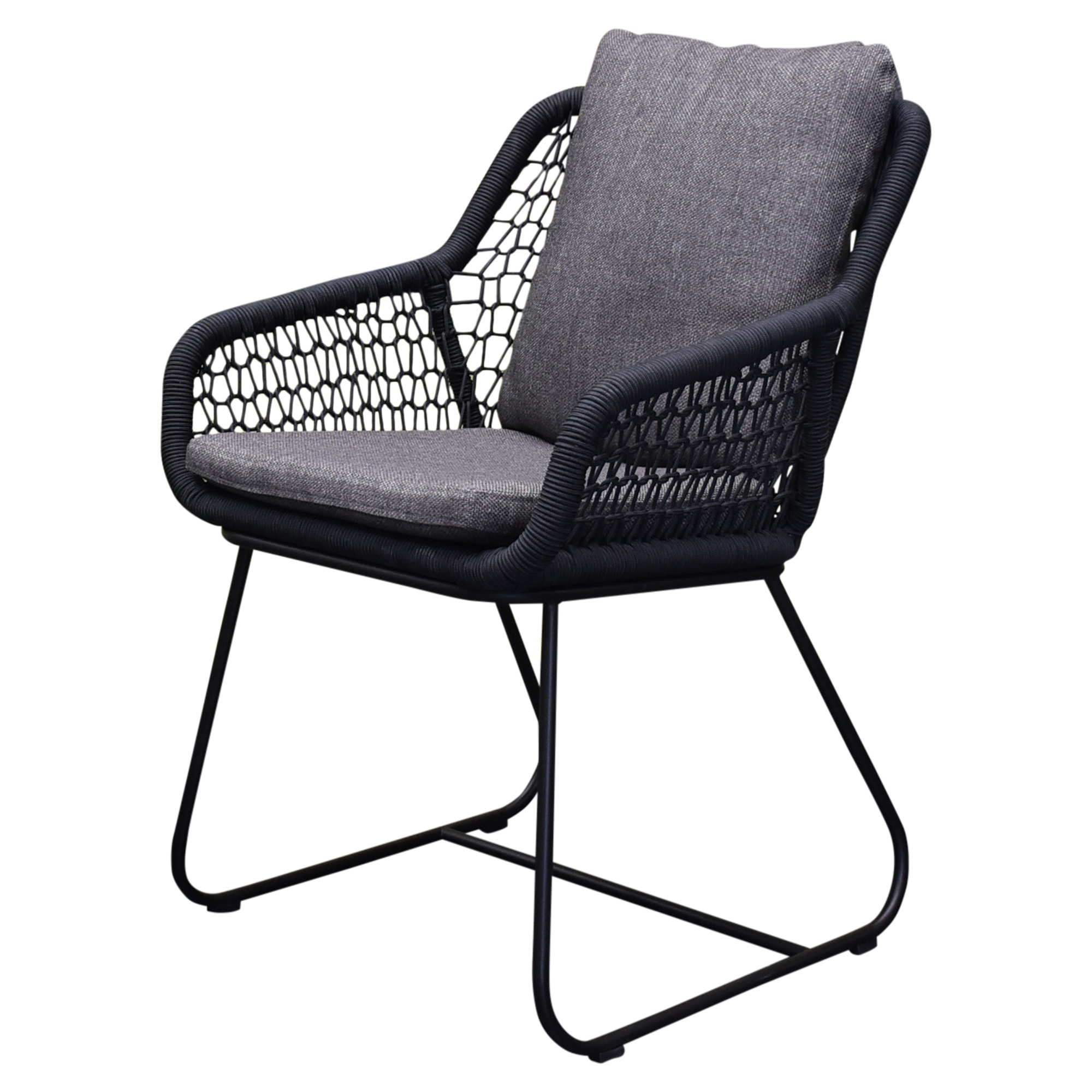 AVH-Collectie Savona dining tuinstoel rope antraciet