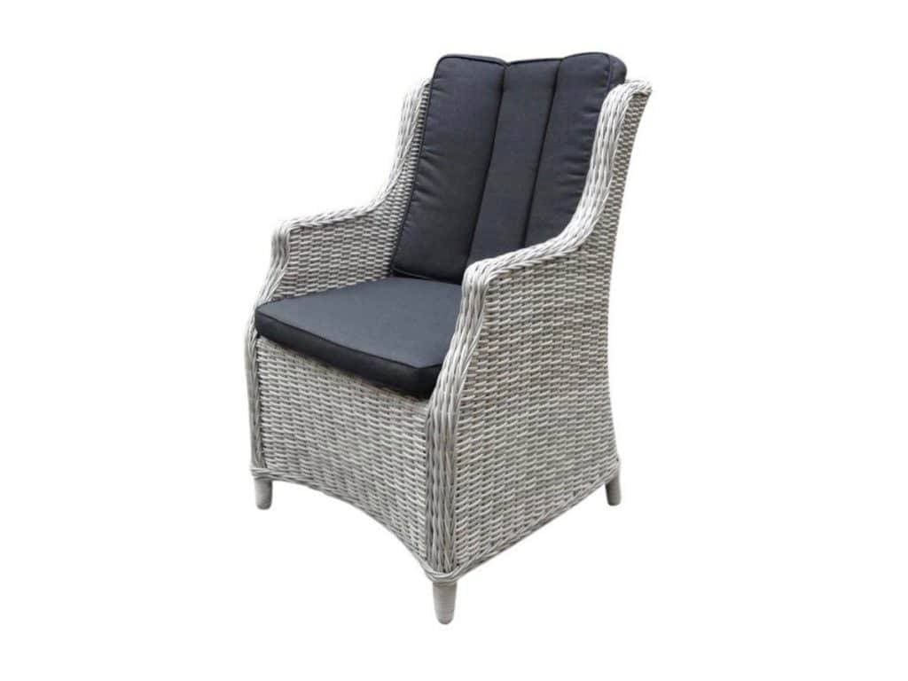 AVH-Collectie Darwin deluxe dining tuinstoel wit grijs