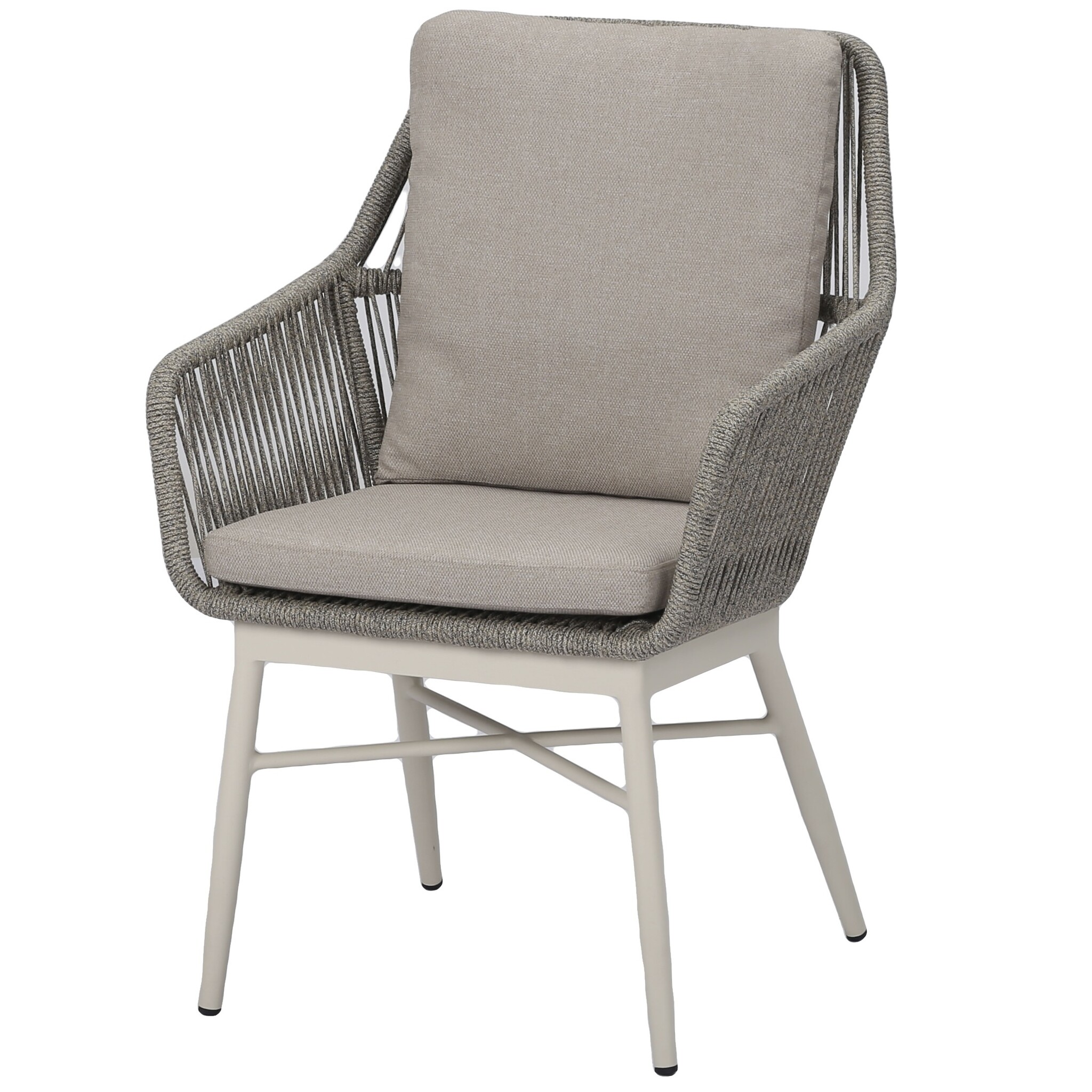 AVH-Collectie Tivoli dining tuinstoel natural sand  rope latte