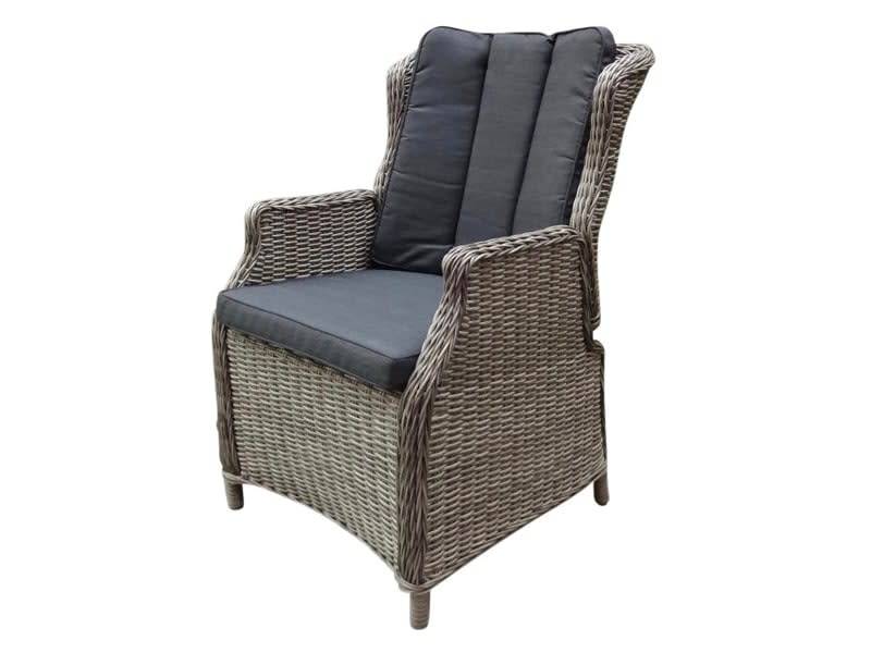 AVH-Collectie Darwin verstelbare dining tuinstoel grijs