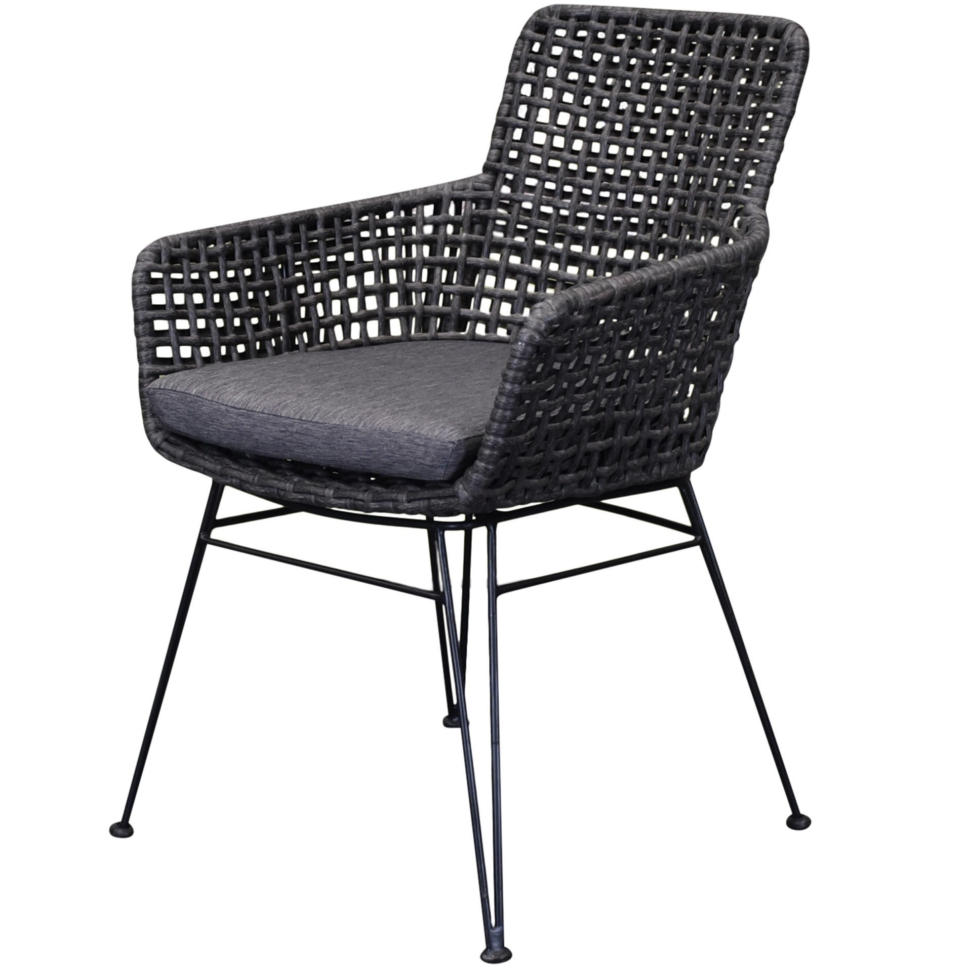 AVH-Collectie Phantom dining tuinstoel wicker antraciet
