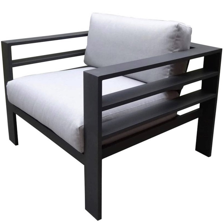 AVH-Collectie Almeria lounge tuinstoel aluminium antraciet