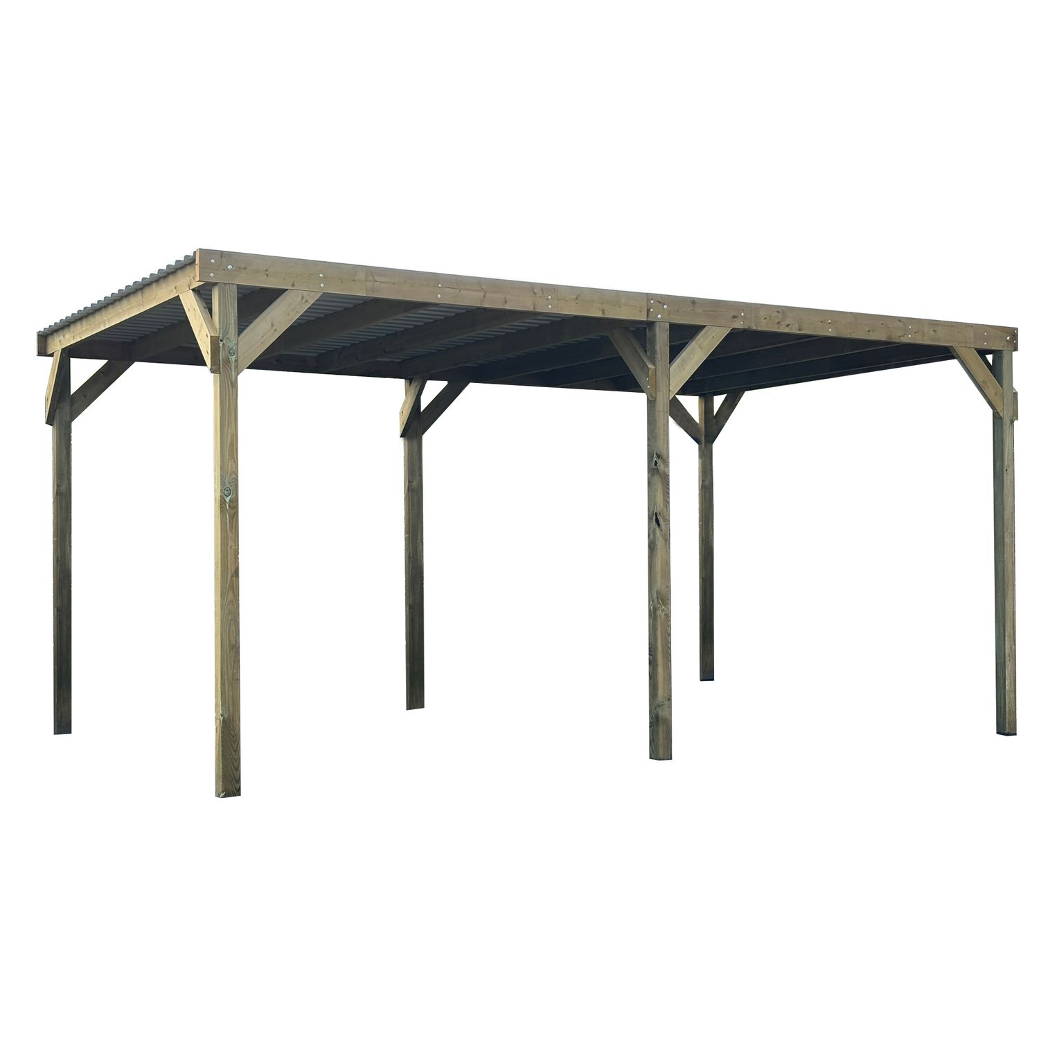 Solid Carport Superia S7781 Met Metalen Dakbedekking 300x500cm