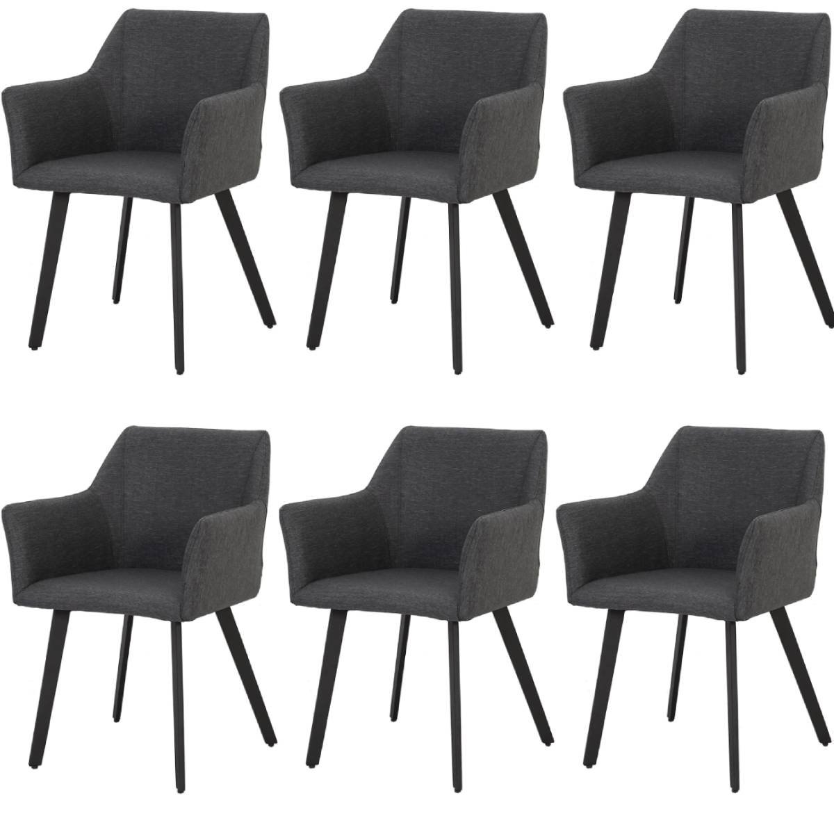 AVH-Collectie Sarego dining tuinstoel outdoor textileen set van 6