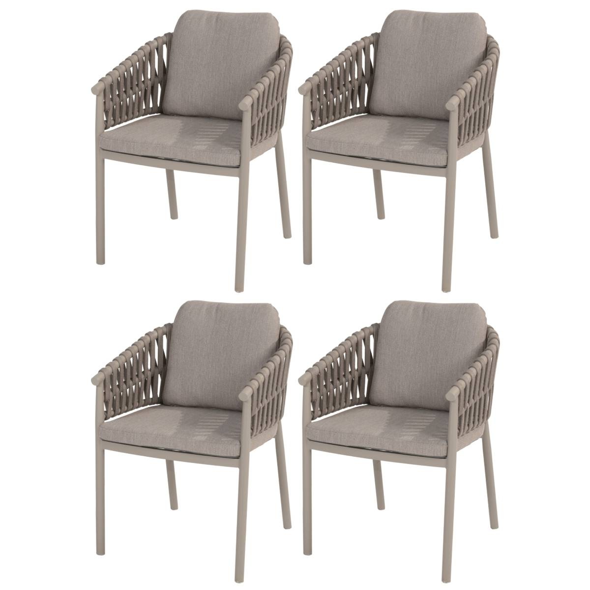 Taste 4SO Catalana dining tuinstoel cloud  set van 4