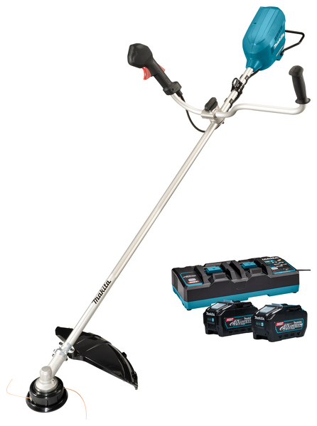 Makita UR012GT202 XGT 2x40V Max Li-Ion Accu Bosmaaier Set (2x 5,0Ah) - U-greep - Koolborstelloos